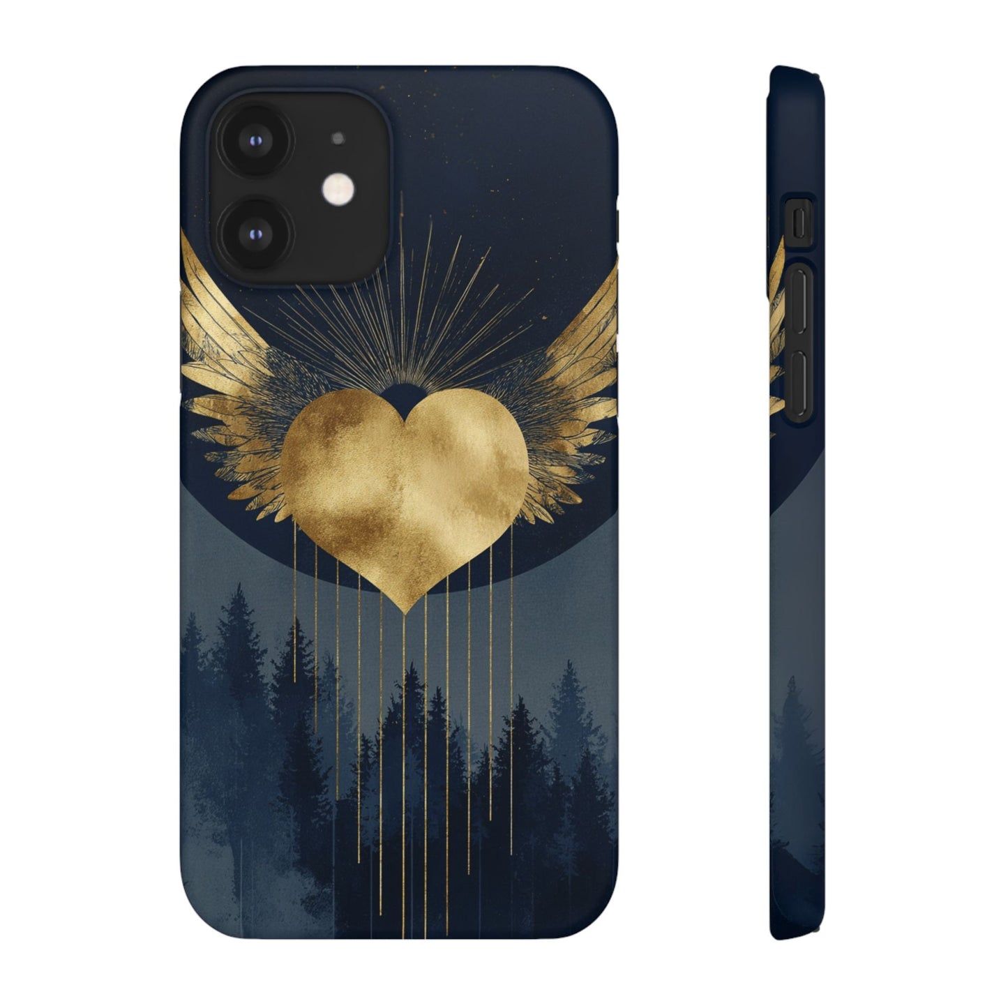 Heart Wing Snap Case, Elegant Phone Cover, Unique Gift, Artistic Accessory, Protective Case for Love and Romance