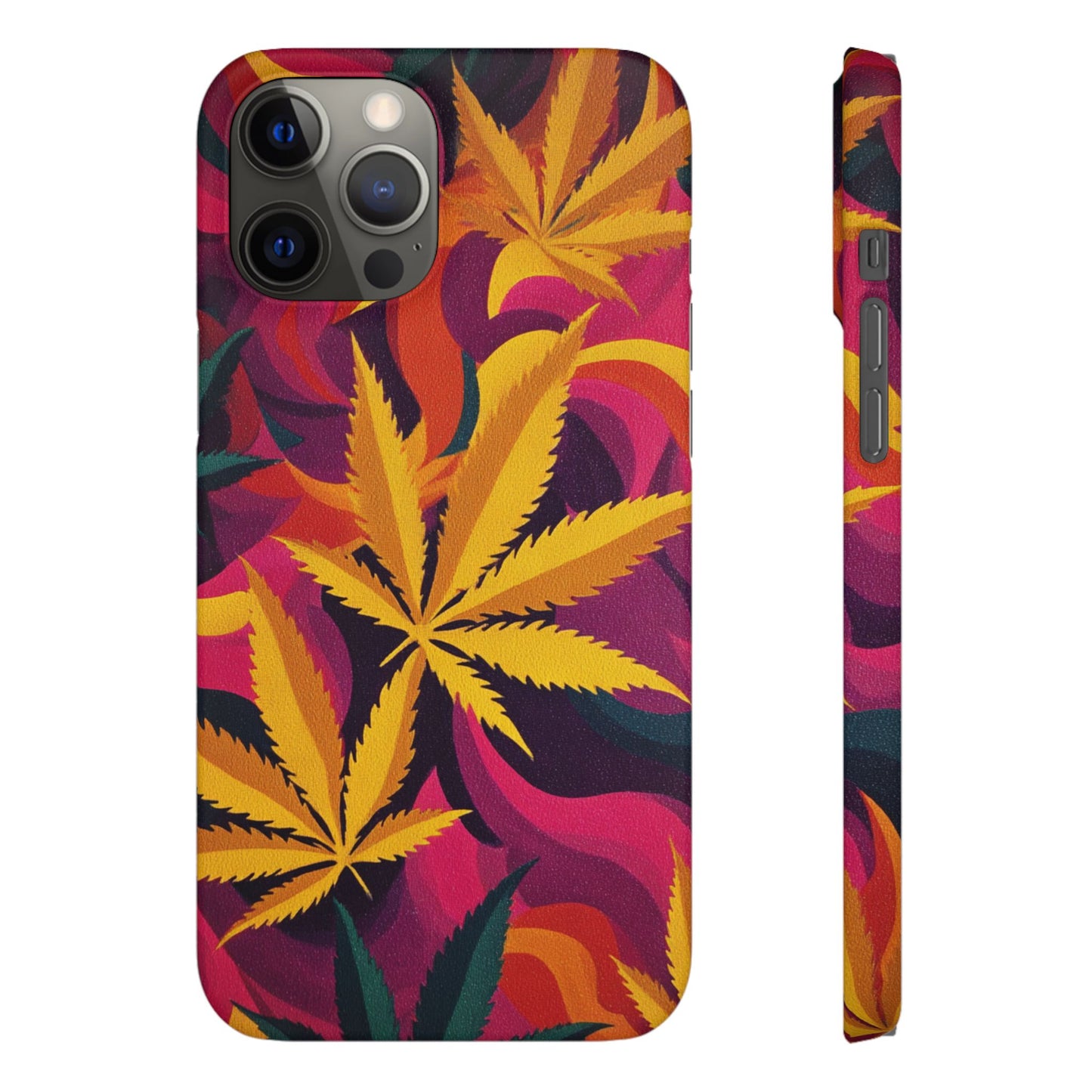 Autumn Vibe Cannabis Snap Case for IPhones and Samsungs Custom