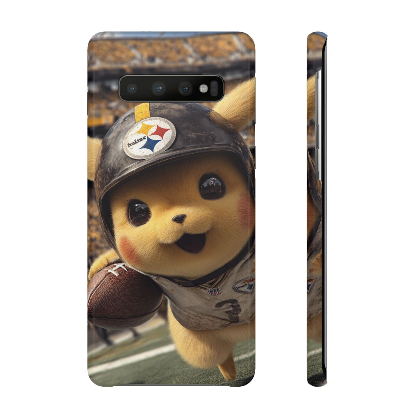 Fun Character Sports Snap Case, Phone Case, Fun Tech Accessory, Cute Gift for Gamers, Football Lovers, Kids.