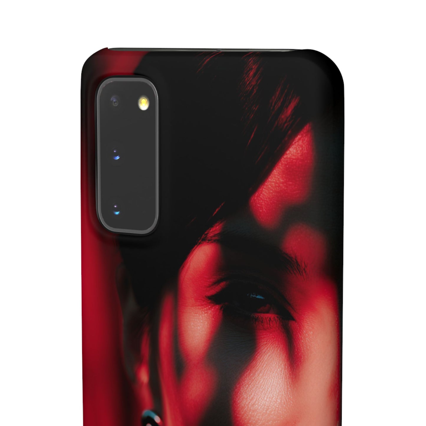 Stylish Snap Cases for Phone, Artistic Phone Cover, Unique Gifts, Red Aesthetic Case, Trendy Accessory, Vibrant Protection