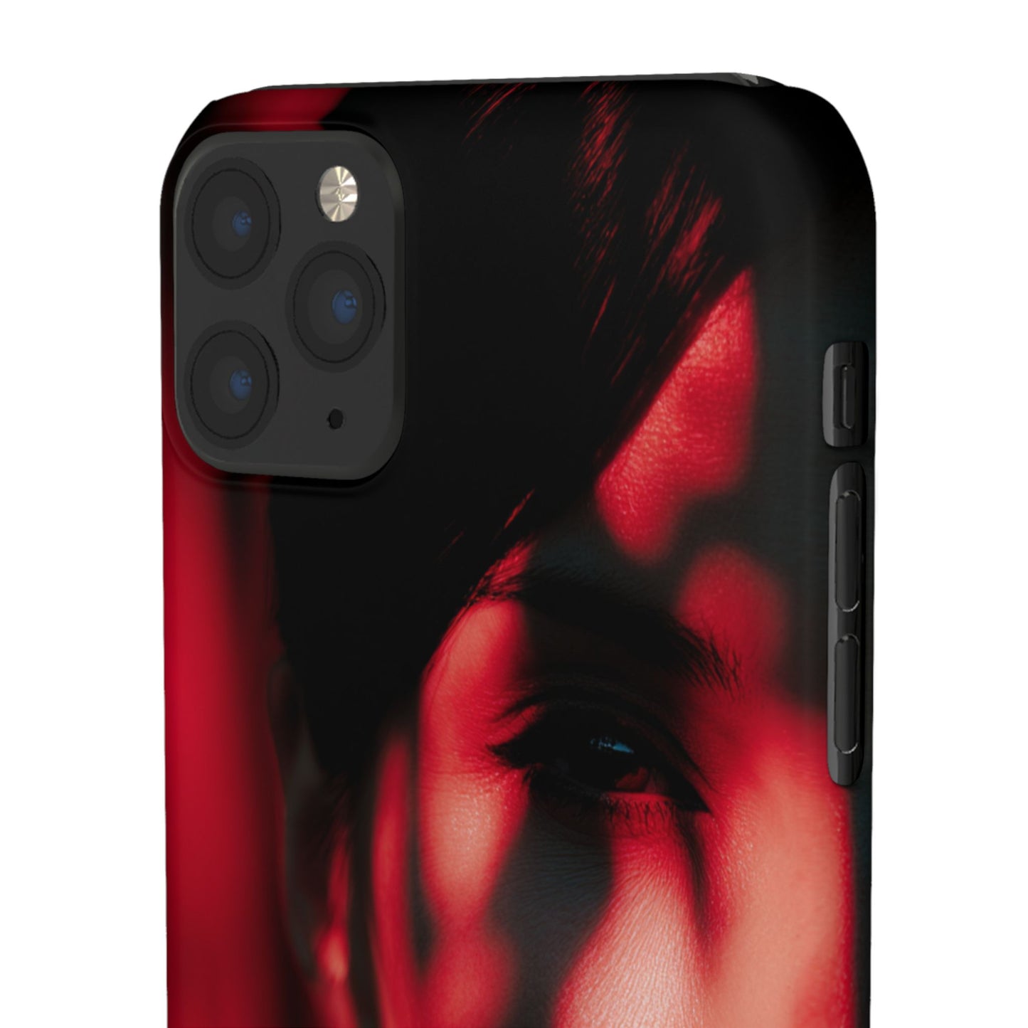Stylish Snap Cases for Phone, Artistic Phone Cover, Unique Gifts, Red Aesthetic Case, Trendy Accessory, Vibrant Protection