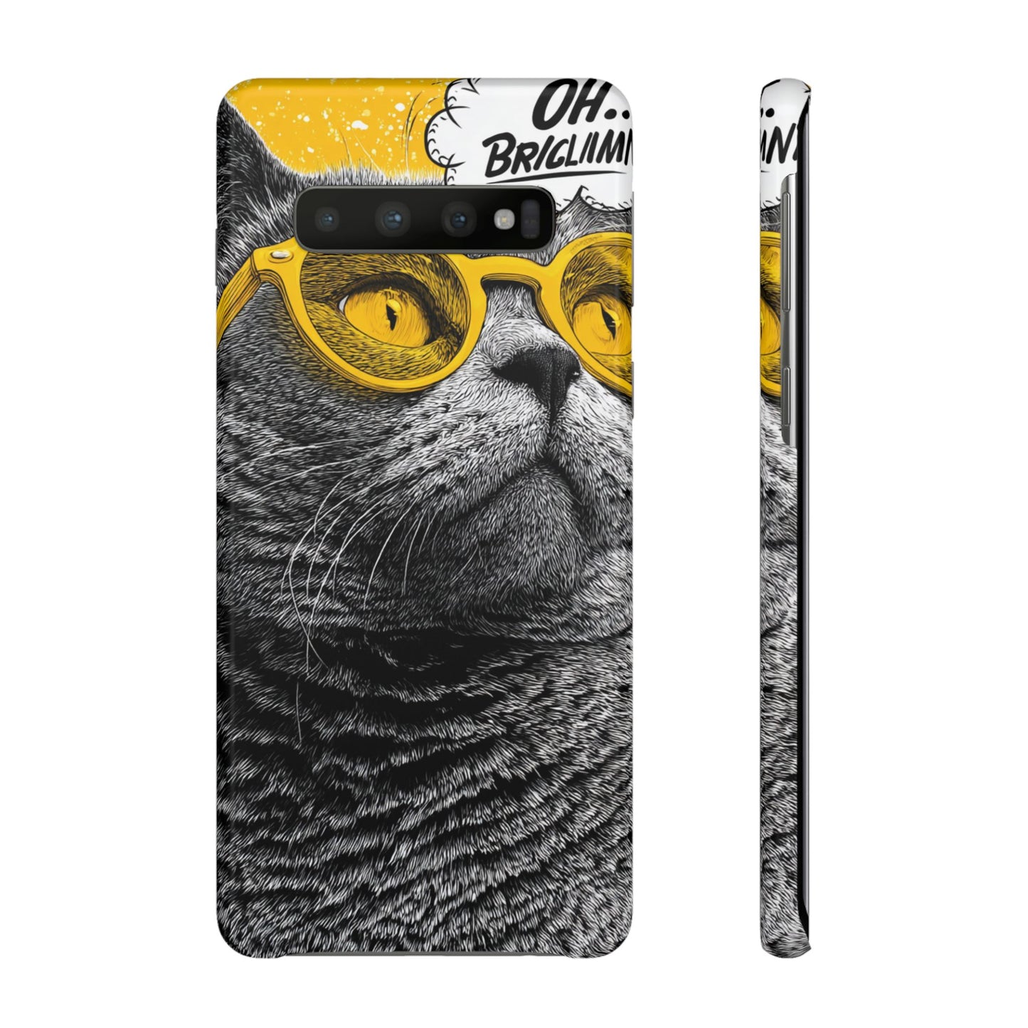 Playful Cat Snap Case - Quirky Phone Cover for Cat Lovers, Gift for Pet Enthusiasts, Funny Accessory for Any Occasion