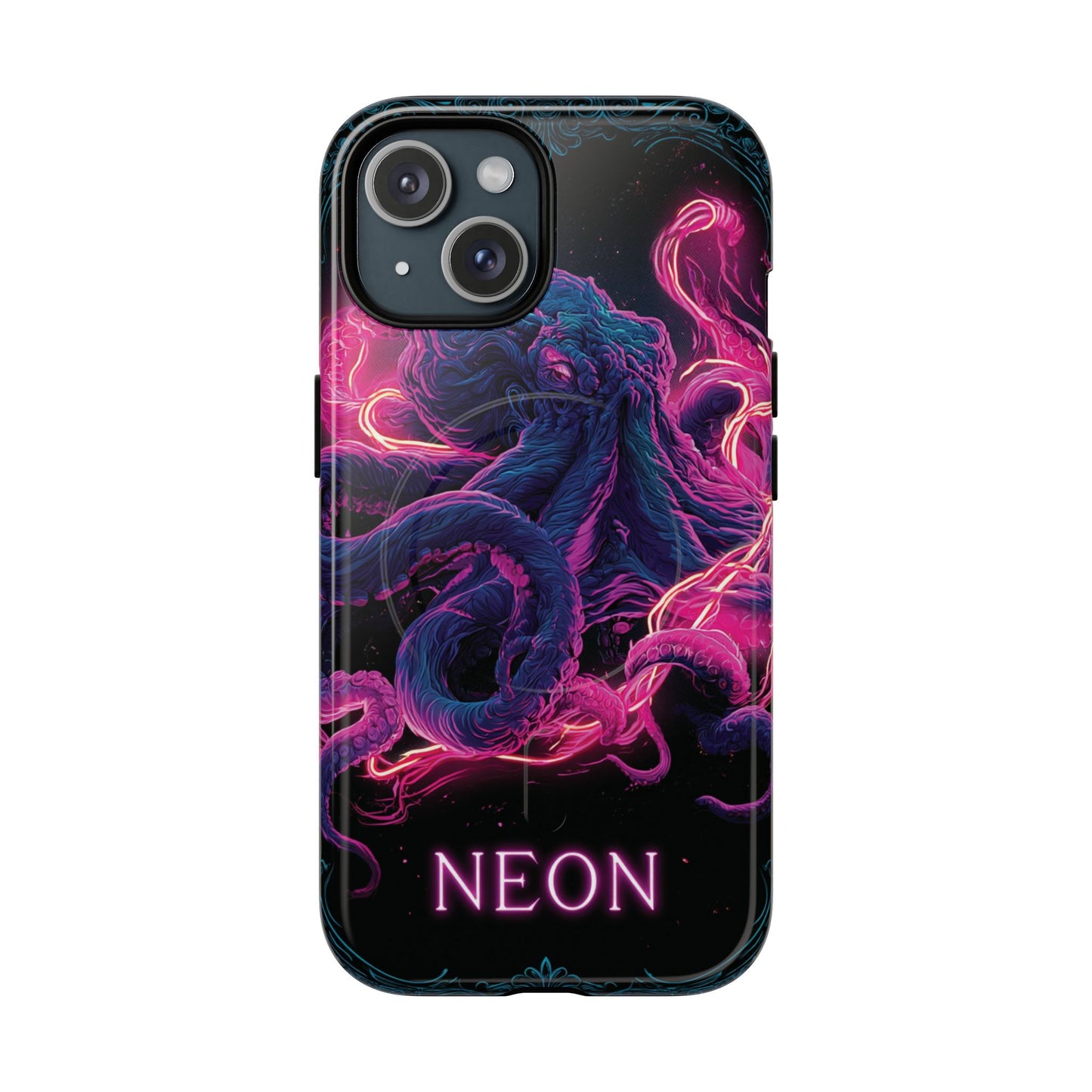 Neon Octopus Phone Case — Tough Magnetic Protective Cover
