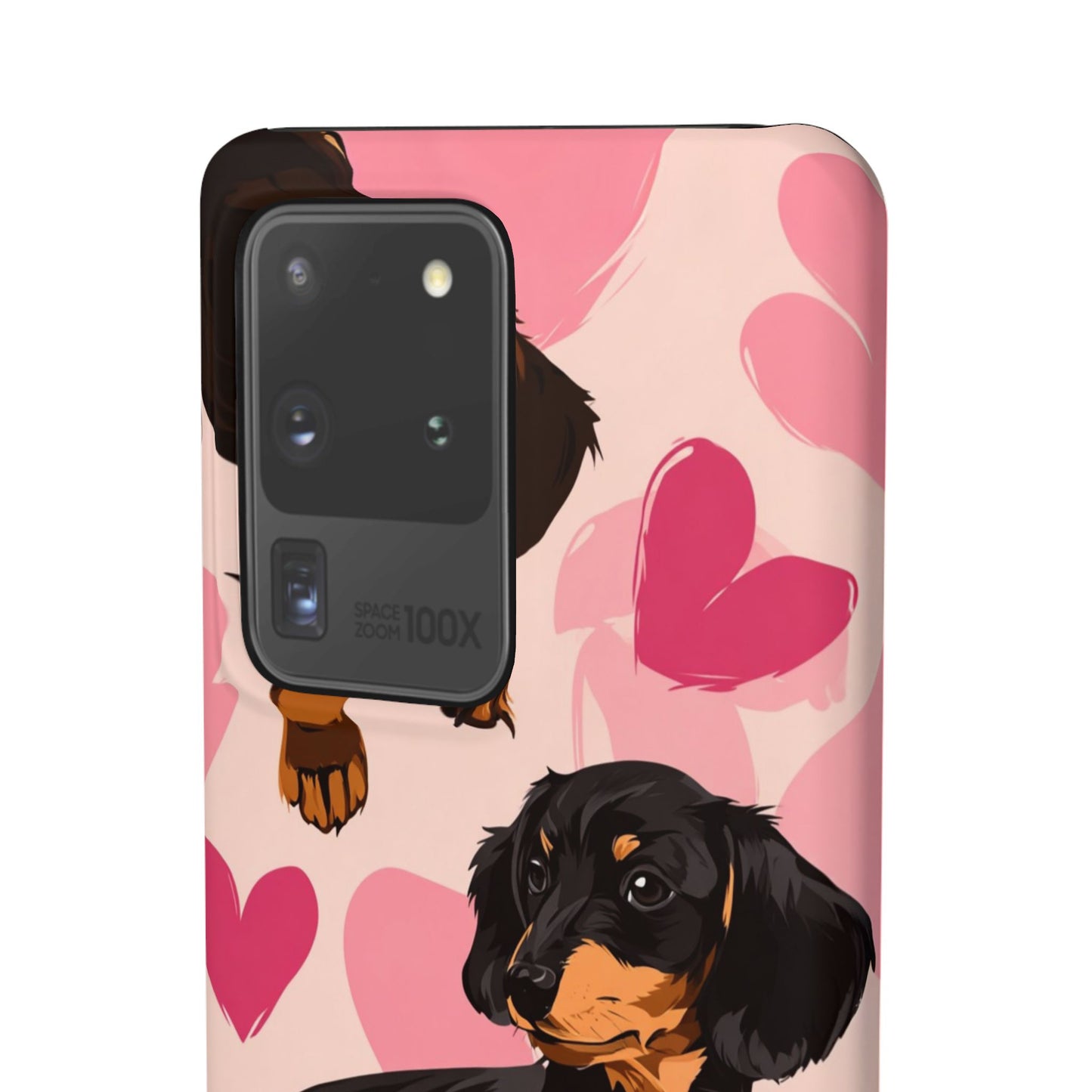 Pink Dachshund Love Phone Case for Iphone and Samsung Customistion and Free Shipping Avvialable