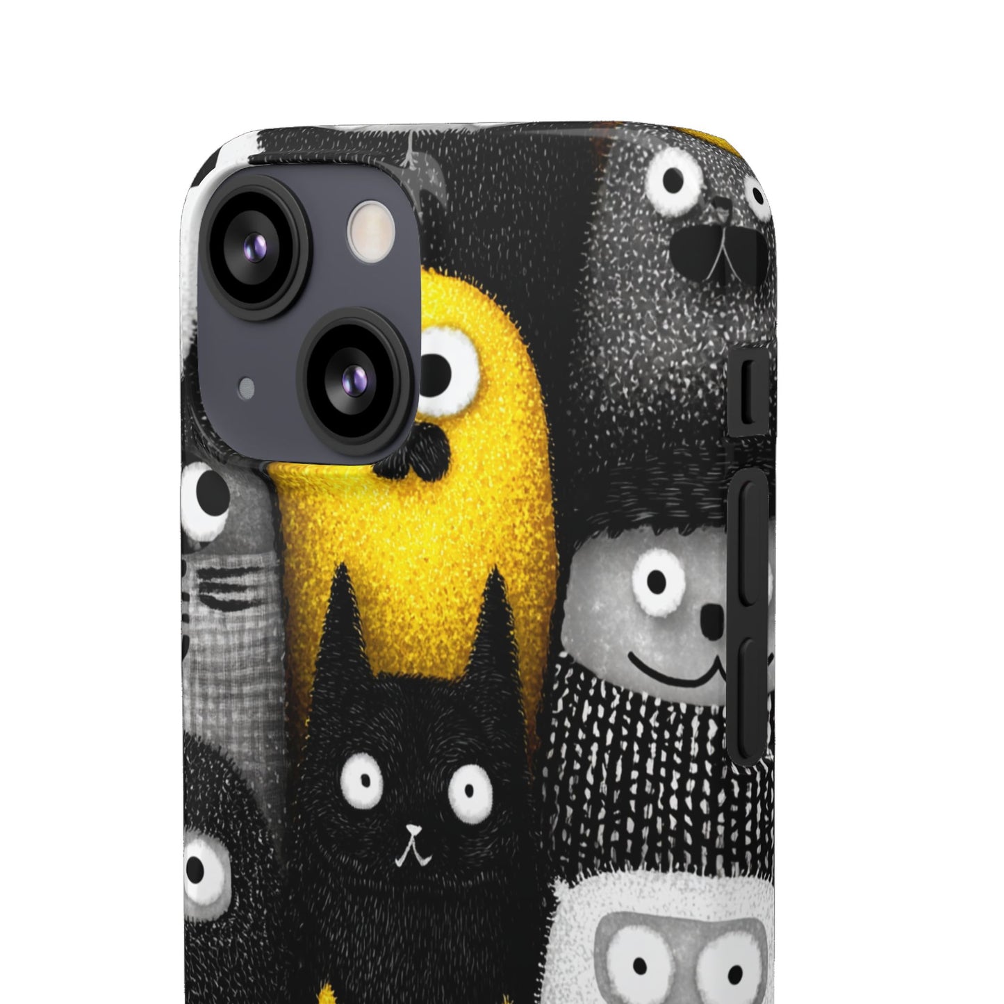 Colorful Character Snap Cases, Cute Phone Cover, Unique Gift for Kids, Fun Accessory, Perfect for Birthdays, Holidays