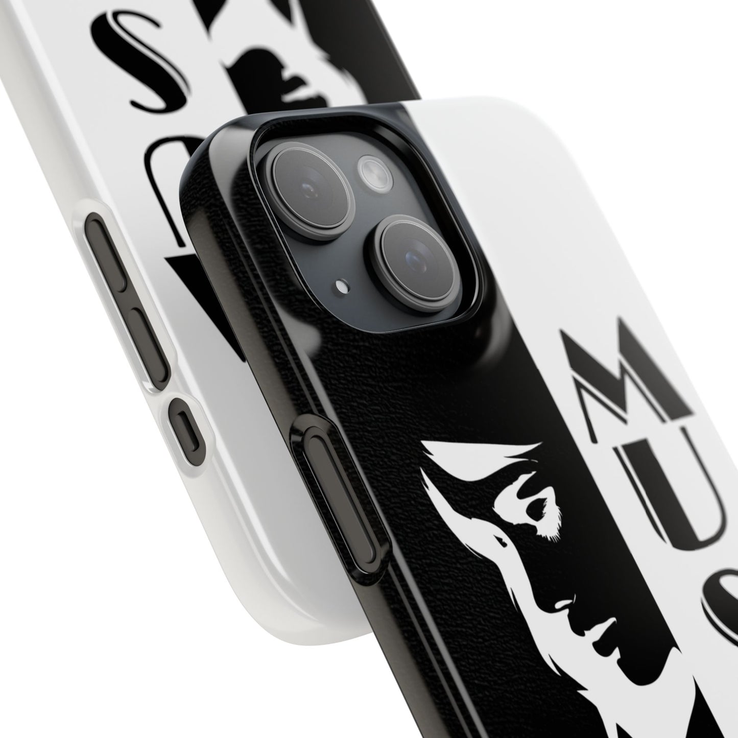Black And White Bold Muse Snap Case Cover for iPhone and Samsung