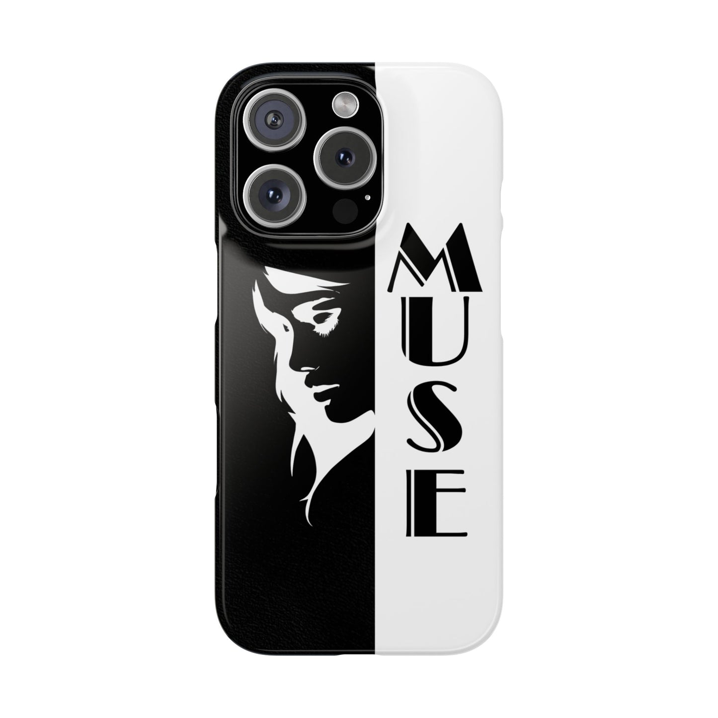 Black And White Bold Muse Snap Case Cover for iPhone and Samsung