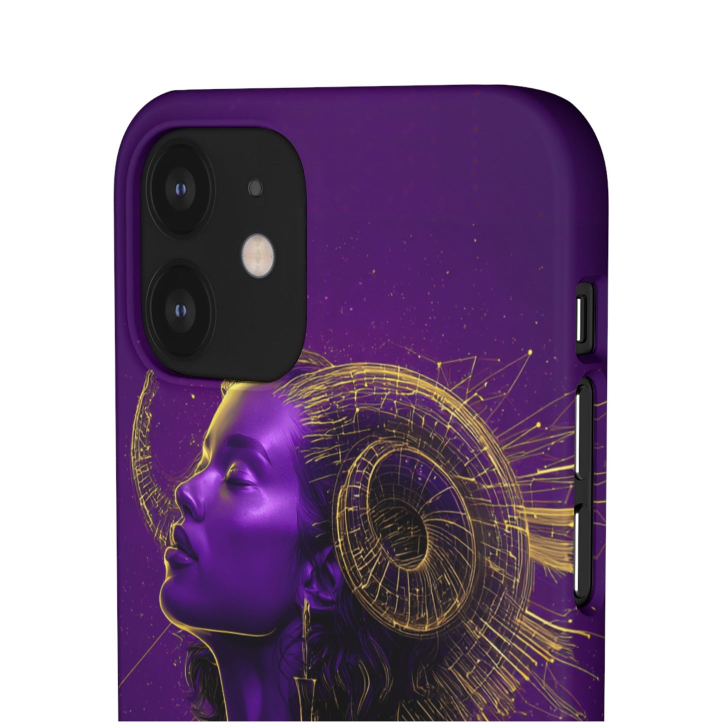 Purple Gold Celestial Virgo Snap Case and Protective Cover for Samsung and iPhone
