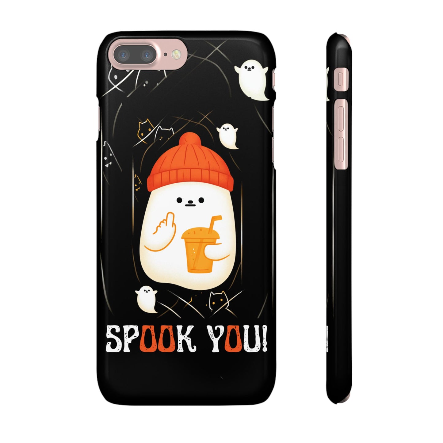 Spook You Halloween Ghost Snap Case Kawaii Protective Phone Cover for iPhone and Samsung