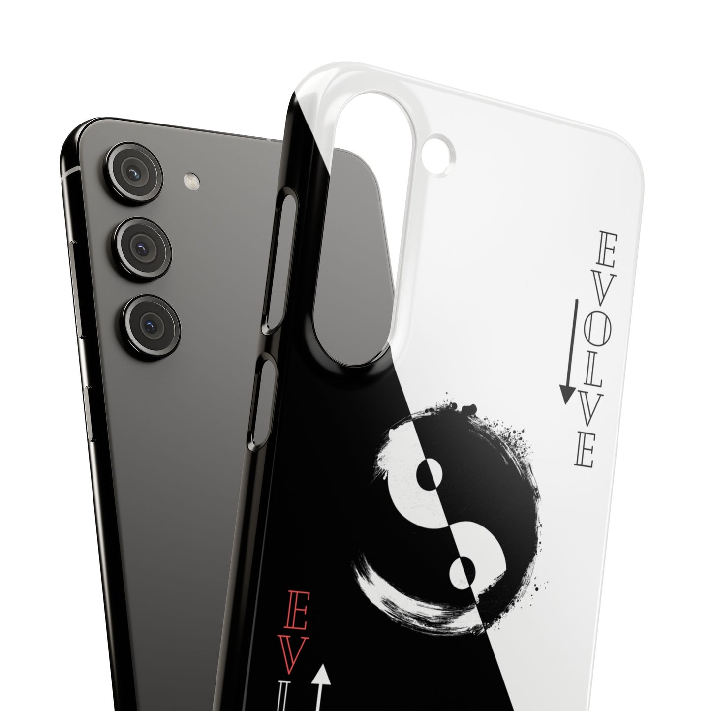 Yin Yang Evolve Black and White Snap Case Cover for iPhone and Samsung