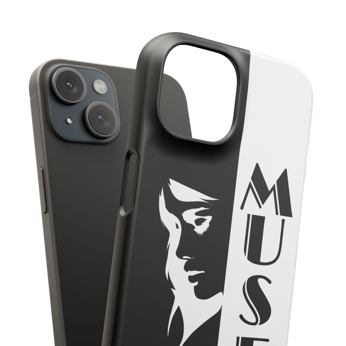 Black And White Bold Muse Snap Case Cover for iPhone and Samsung