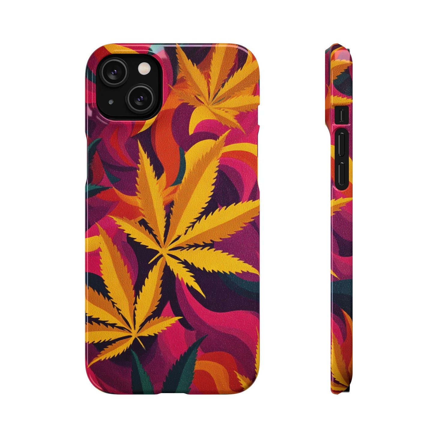 Autumn Vibe Cannabis Snap Case for IPhones and Samsungs Custom