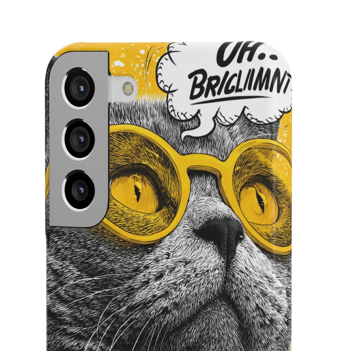 Playful Cat Snap Case - Quirky Phone Cover for Cat Lovers, Gift for Pet Enthusiasts, Funny Accessory for Any Occasion