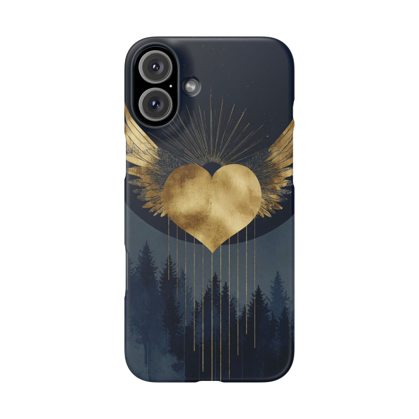 Heart Wing Snap Case, Elegant Phone Cover, Unique Gift, Artistic Accessory, Protective Case for Love and Romance
