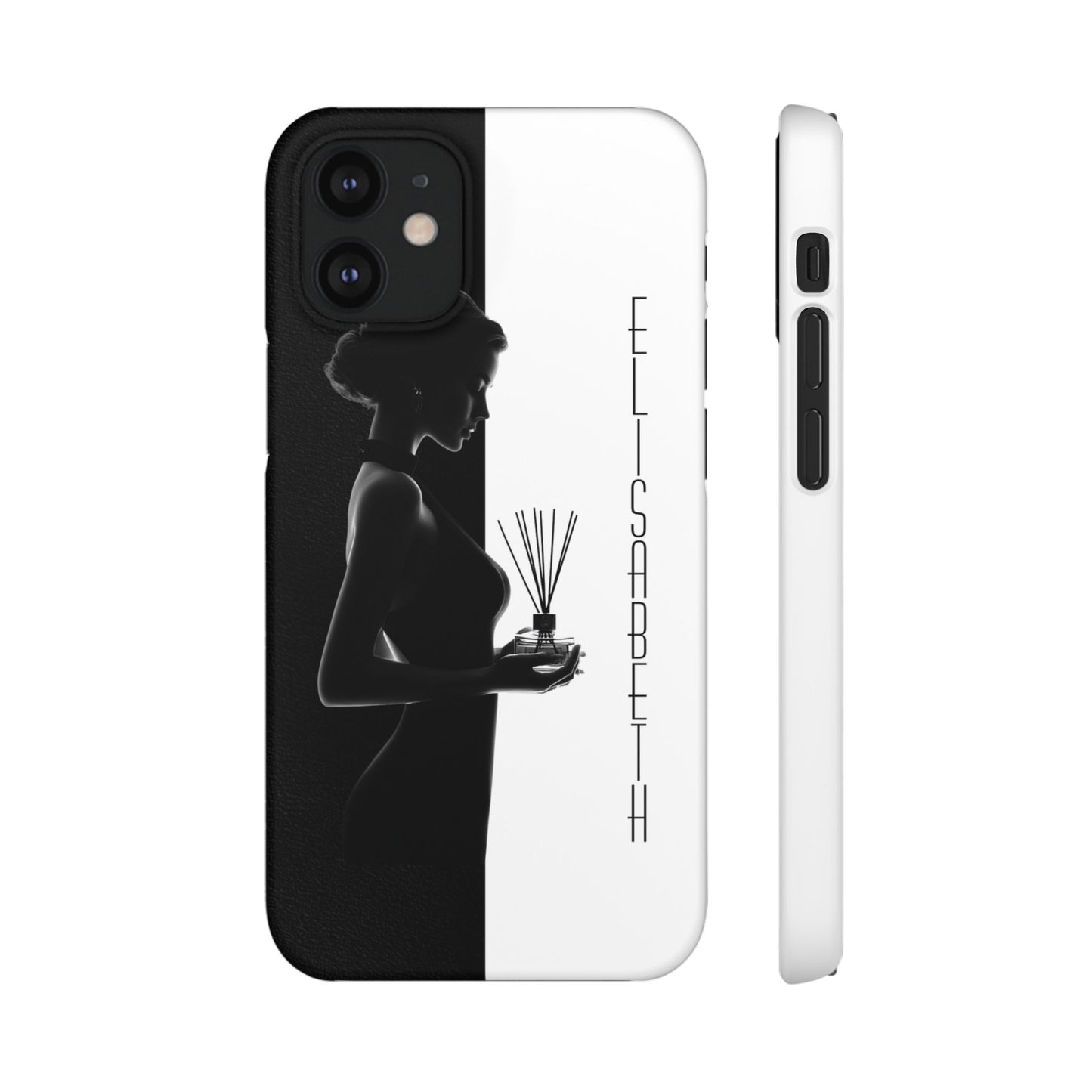 Custom Black and White Snap Case for Women Phone Cover for iPhone and Samsung