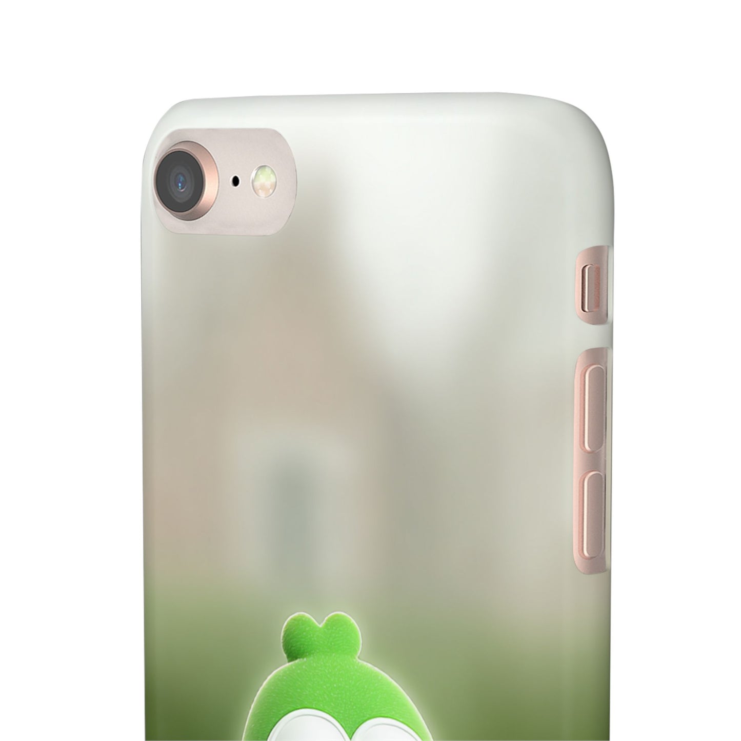 Cute Green Creature Phone Case, Snap Cases, Green Monster Phone Cover, Fun Phone Accessory, Playful Gift for Kids