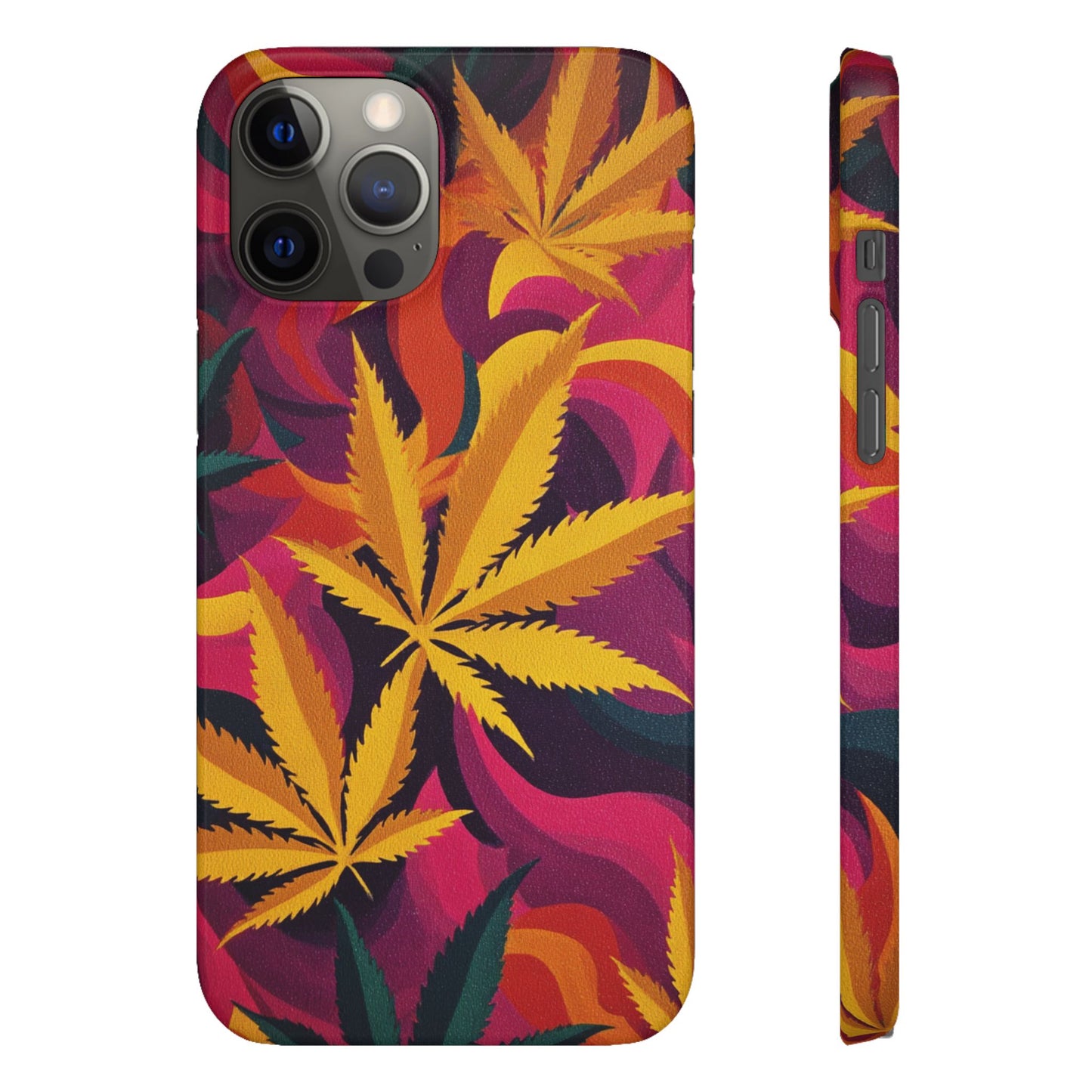 Autumn Vibe Cannabis Snap Case for IPhones and Samsungs Custom