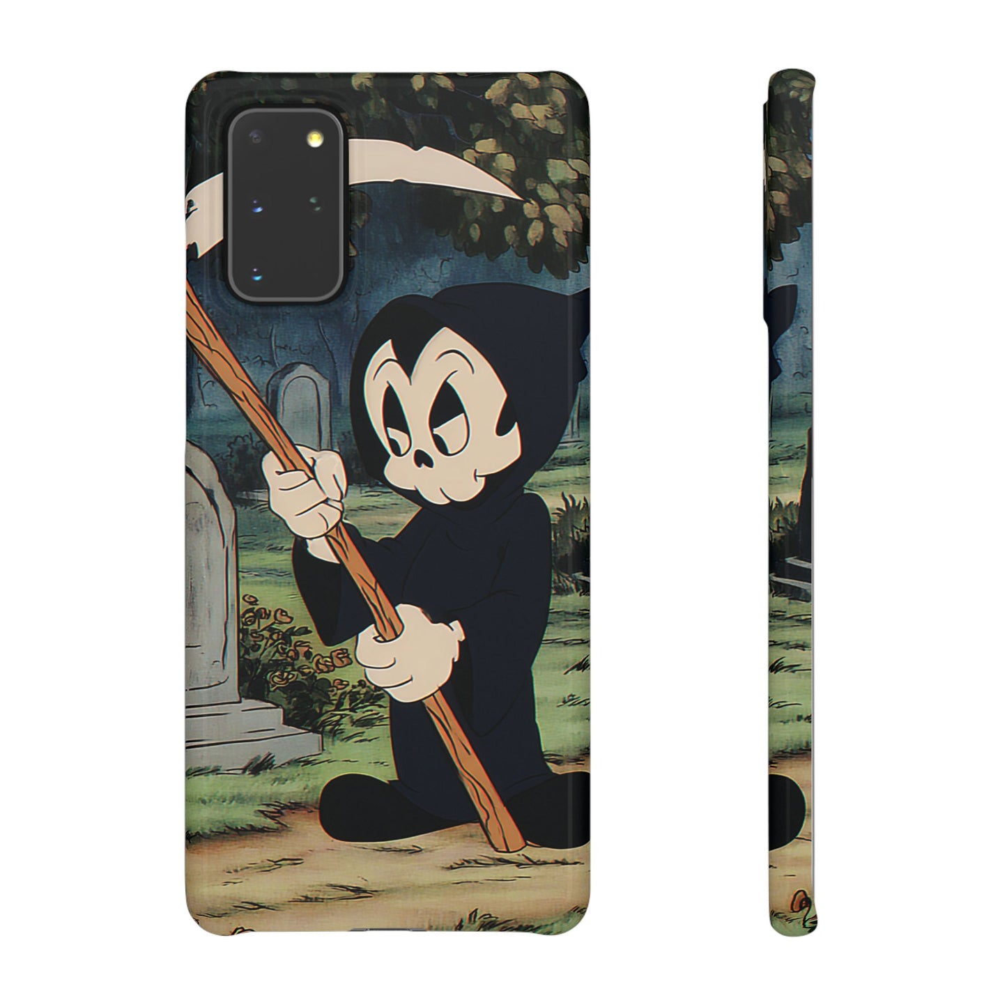 Grim Reaper Snap Case, Halloween Phone Case, Cute Death Phone Cover, Spooky Accessories, Unique Phone Protector
