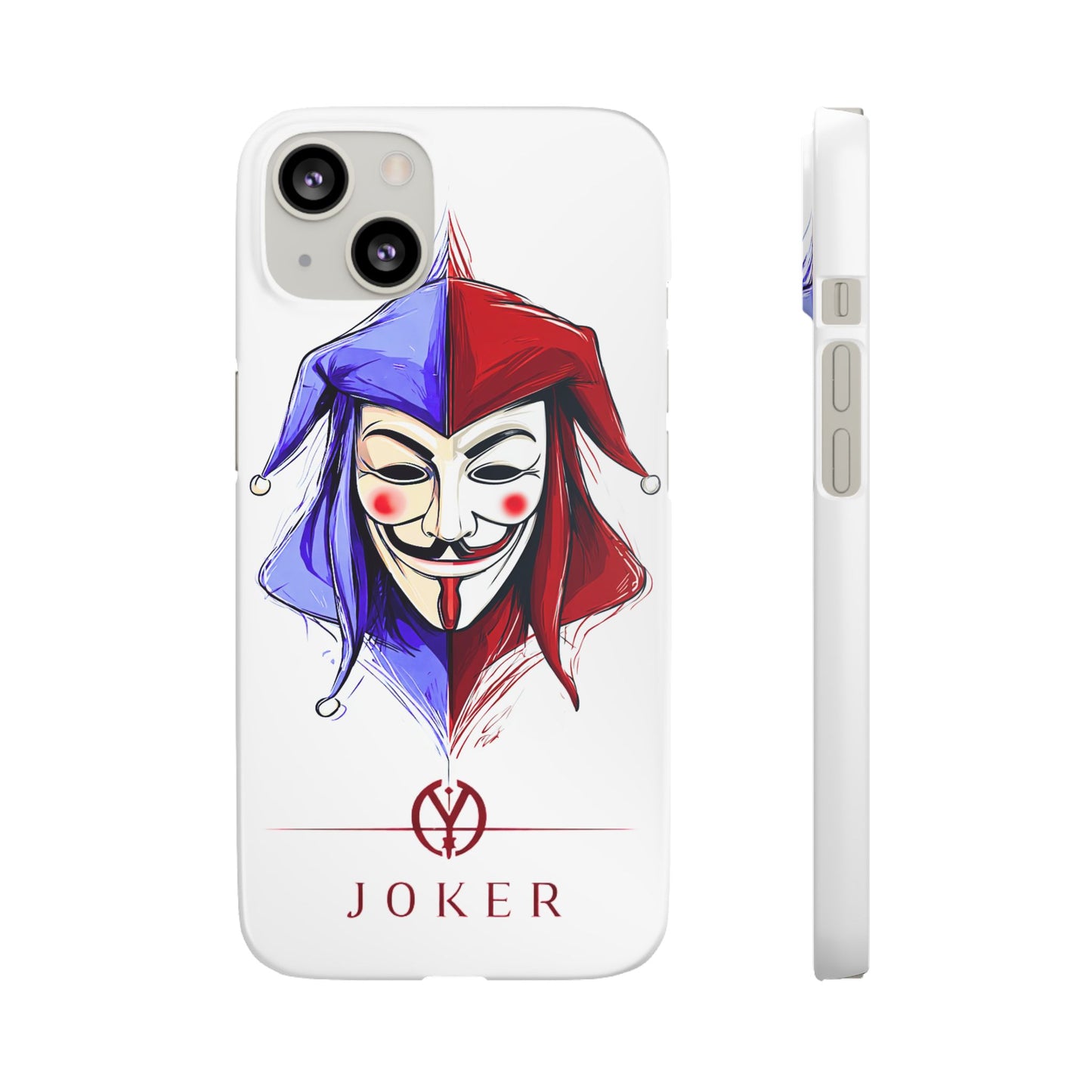 Joker & Anonimous Reunited Guy Fawkes Art Snap Case and Protective Phone Cover For iPhone and Samsung