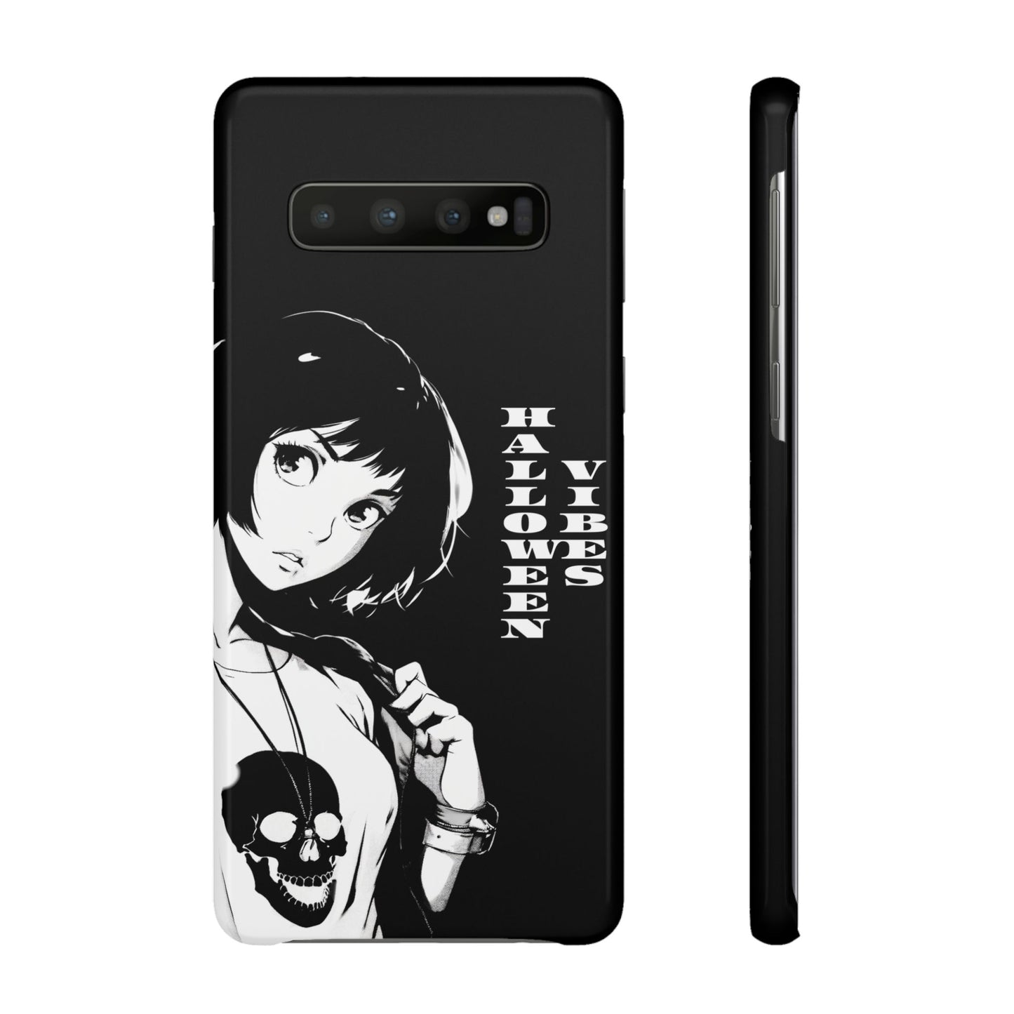 Halloween Vibes Snap Case Black and White Protective Phone Cover for iPhone and Samsung