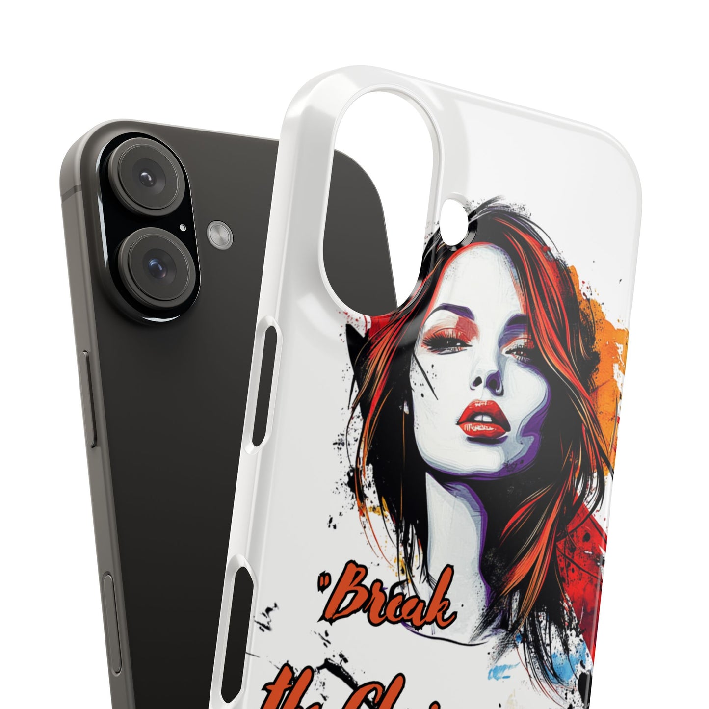 Empowering Art Snap Cases, Phone Cover, Break the Chains of Silence, Unique Gift, Inspirational Tech Accessories