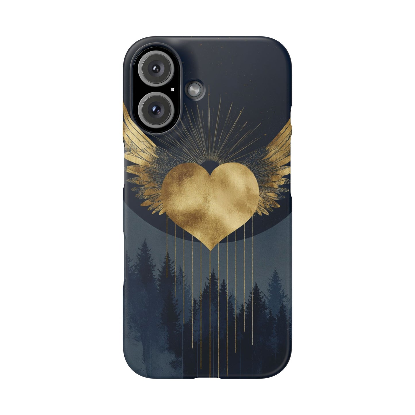 Heart Wing Snap Case, Elegant Phone Cover, Unique Gift, Artistic Accessory, Protective Case for Love and Romance