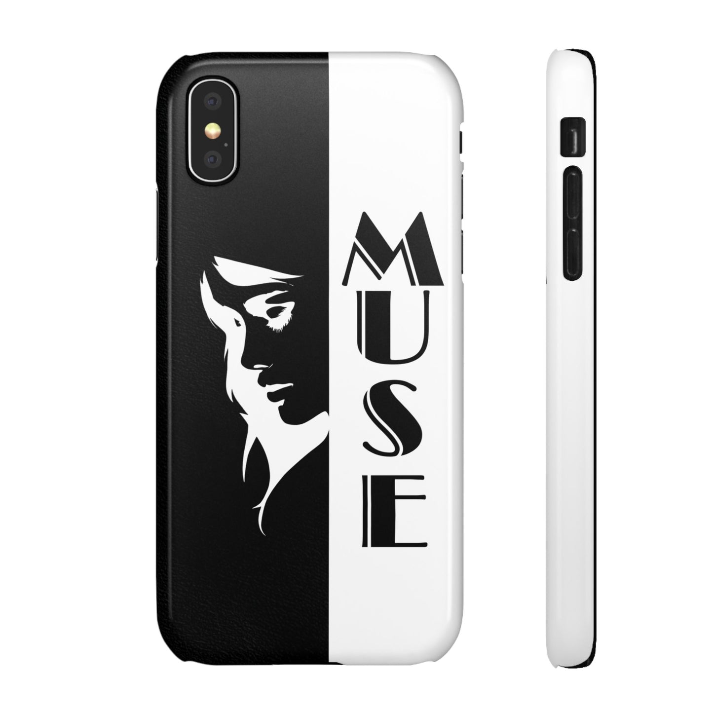 Black And White Bold Muse Snap Case Cover for iPhone and Samsung