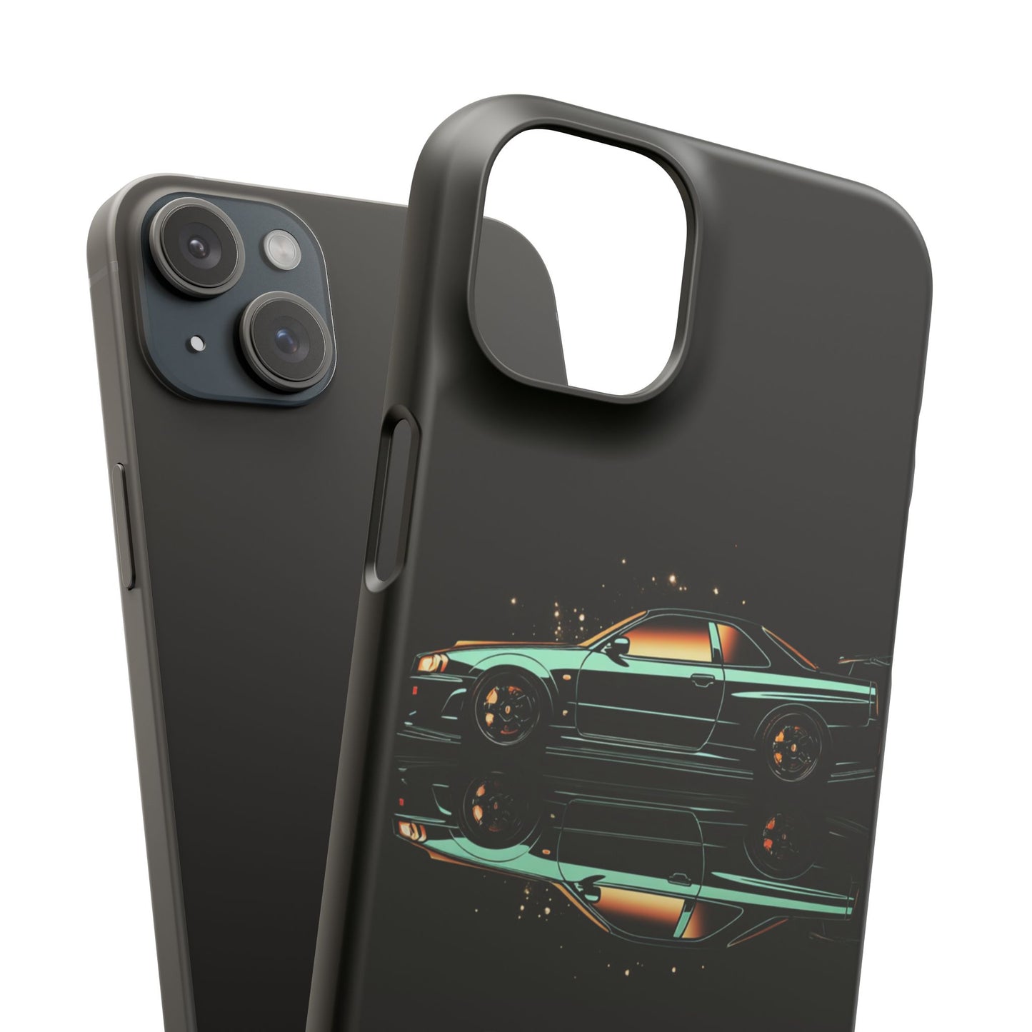 Green Skyleine R34 GTR Art Snap Case and Protective Phone Cover For iPhone and Samsung