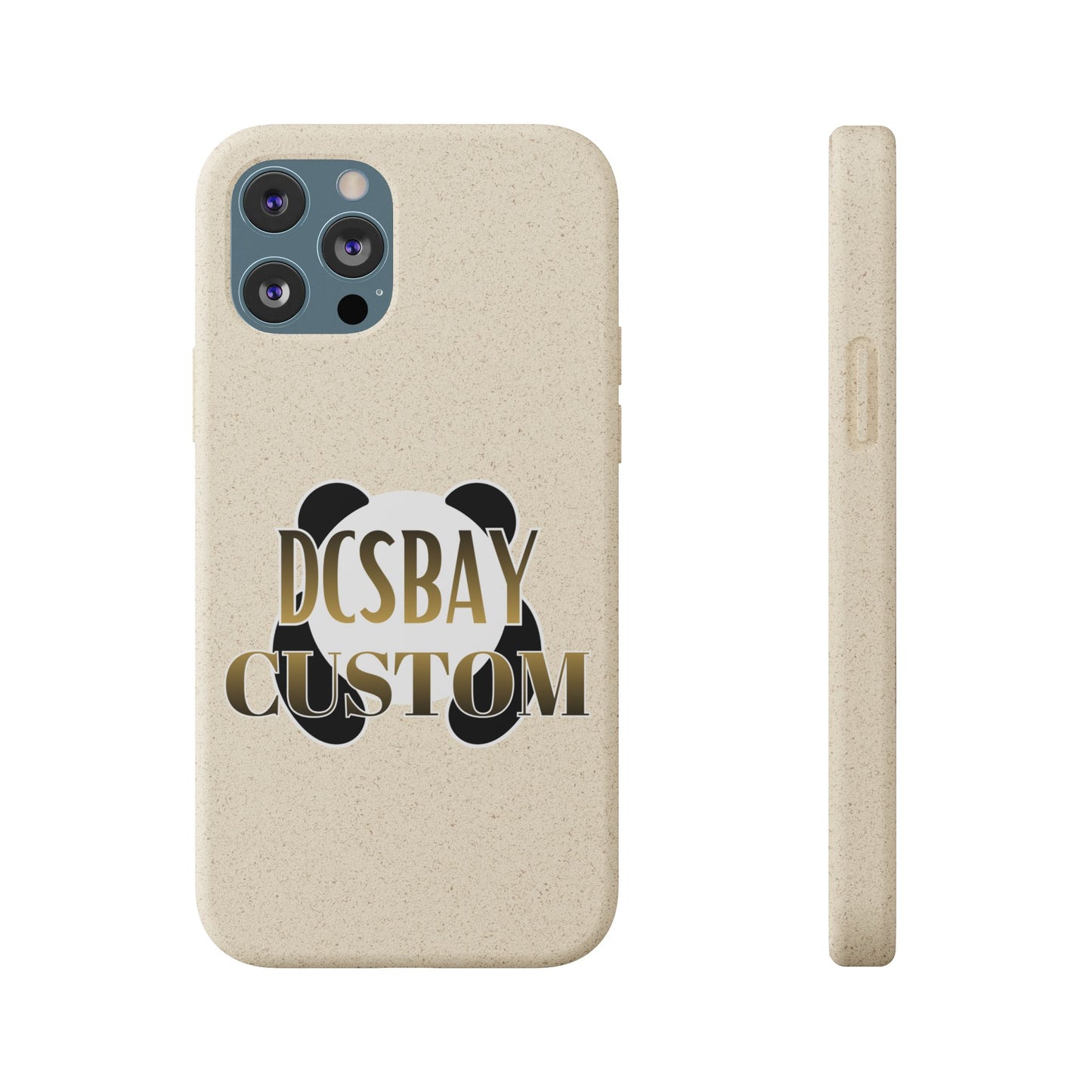 Biodegradable Panda Phone Case — Eco-Friendly Customizable iPhone Cover