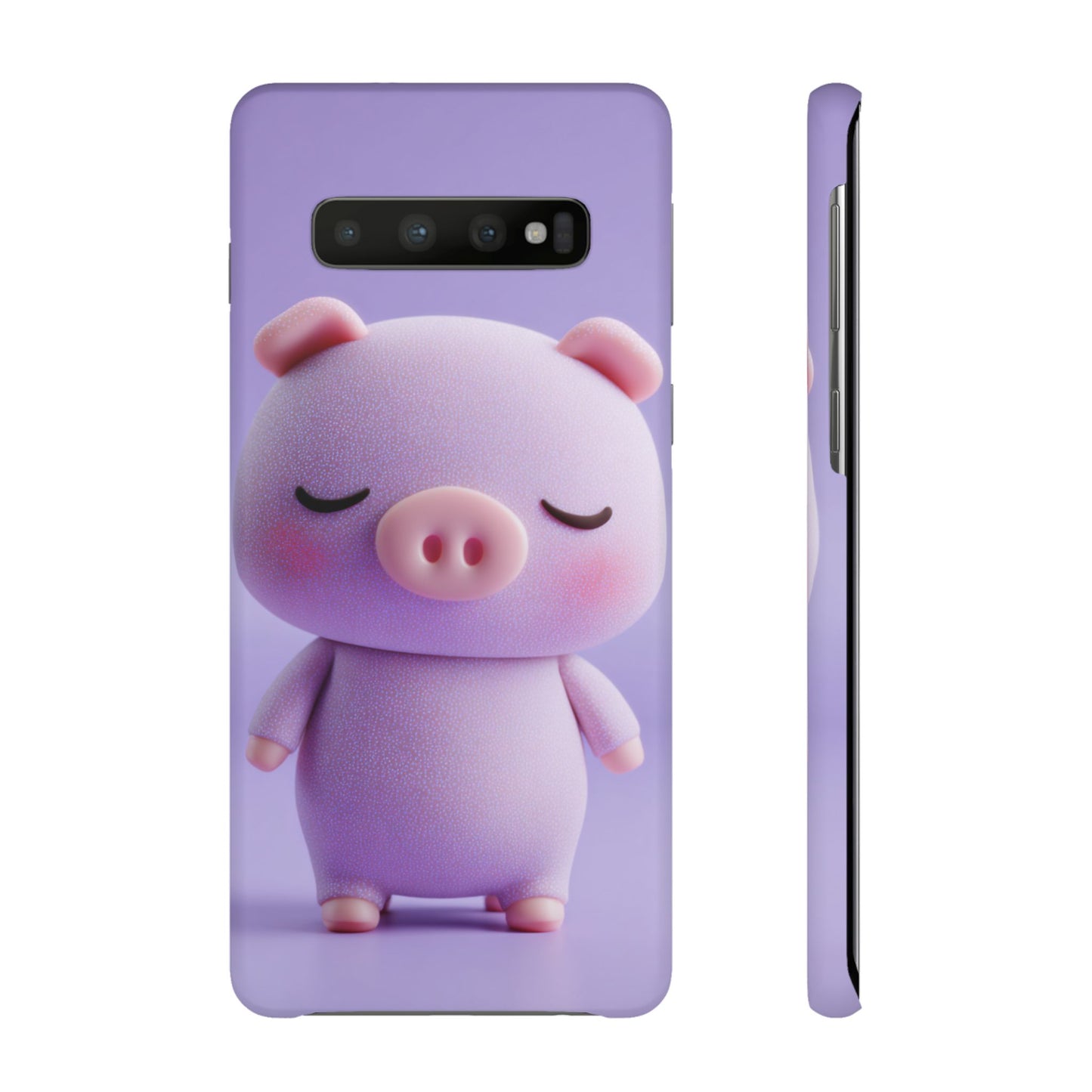 Cute Pig Snap Case for iPhone, Animal Lovers Phone Cover, Kawaii Aesthetic Accessory, Birthday Gift, Unique Phone Protection