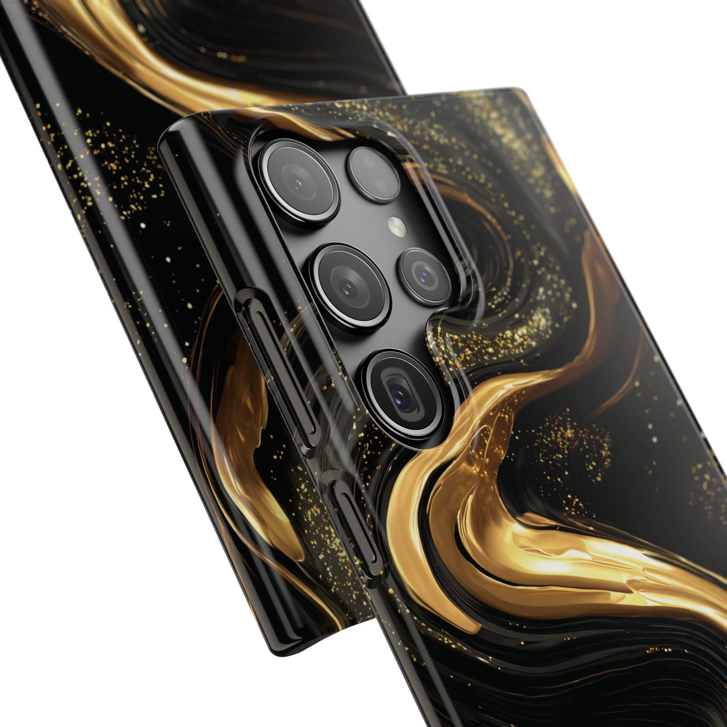 Elegant Gold Swirl Snap Case - Stylish Phone Cover, Modern Accessory, Gift for Her, Luxe Phone Case, Trendy Decor