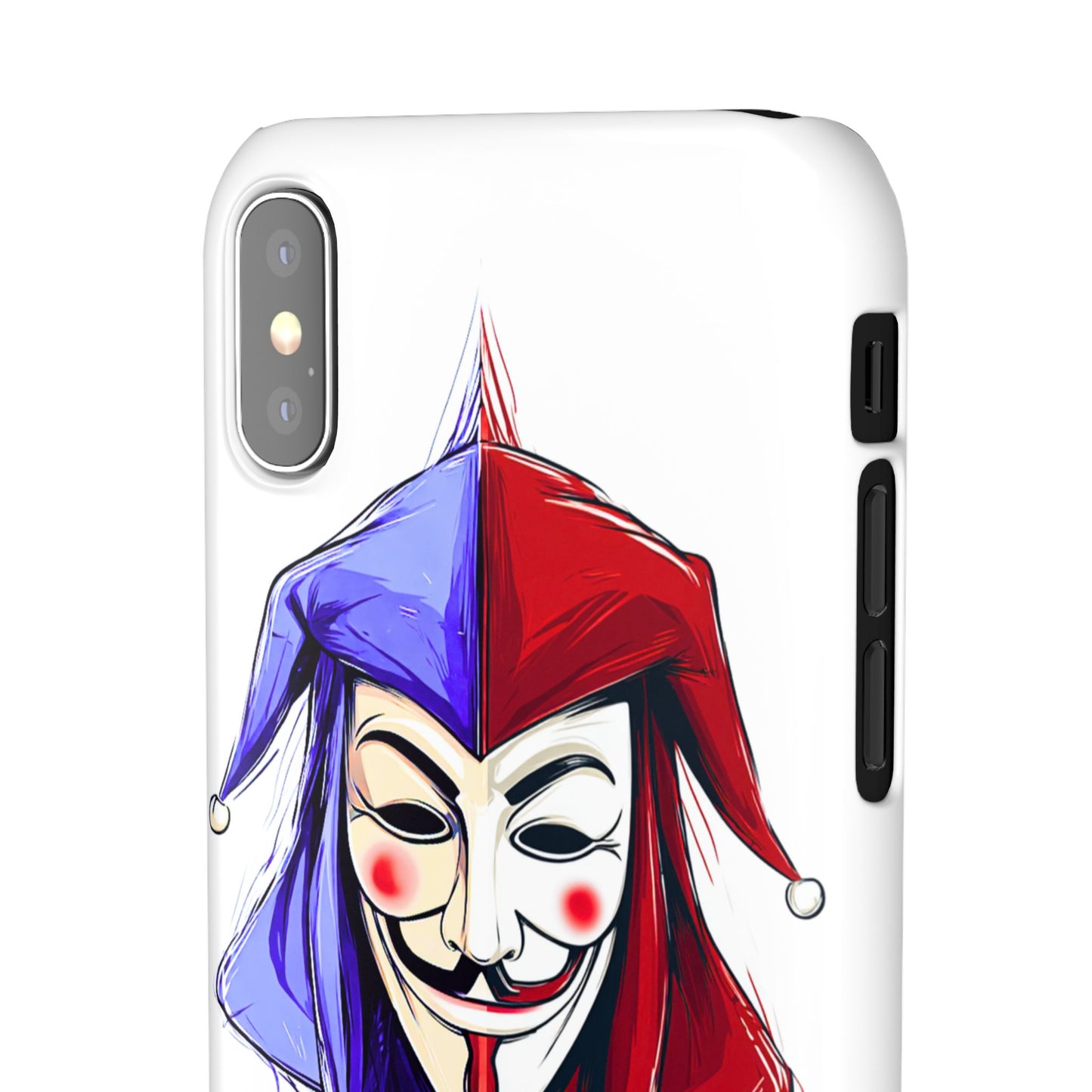 Joker & Anonimous Reunited Guy Fawkes Art Snap Case and Protective Phone Cover For iPhone and Samsung