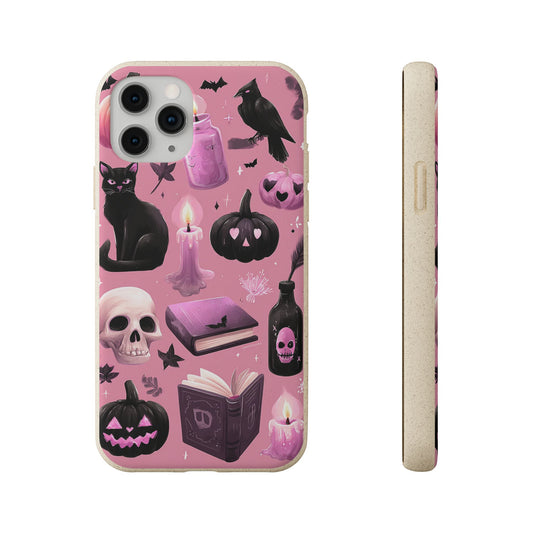 Halloween-Inspired Biodegradable Phone Case, Eco-Friendly Cell Phone Cover, Cute Goth Aesthetic Gift, Sustainable Halloween Decor, [...]