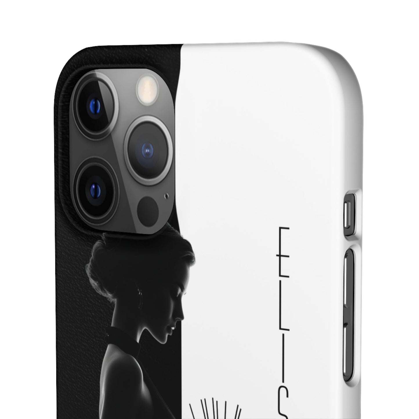 Custom Black and White Snap Case for Women Phone Cover for iPhone and Samsung