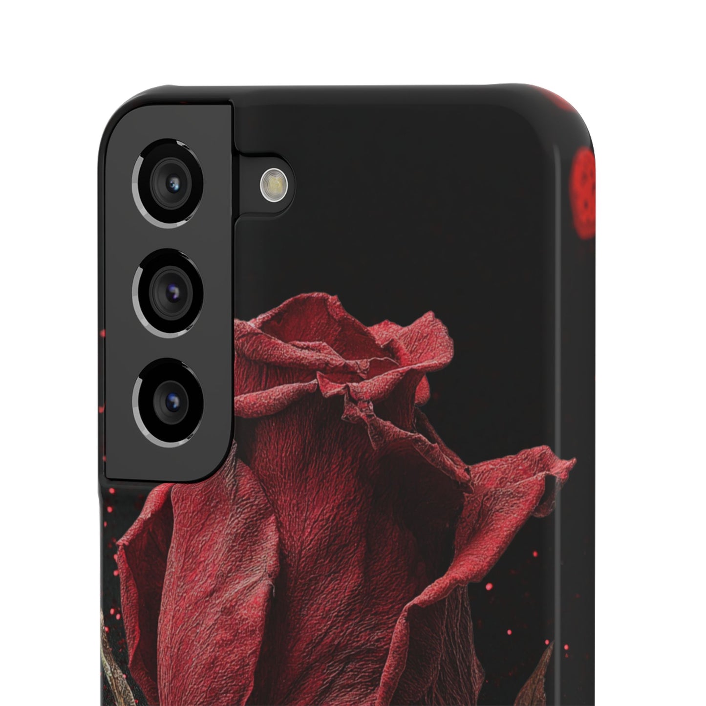 Romantic Rose Snap Case, Floral Phone Cover, Valentines Day Gift, Trendy Mobile Accessory, Heart Design Case, Elegant Phone Protector