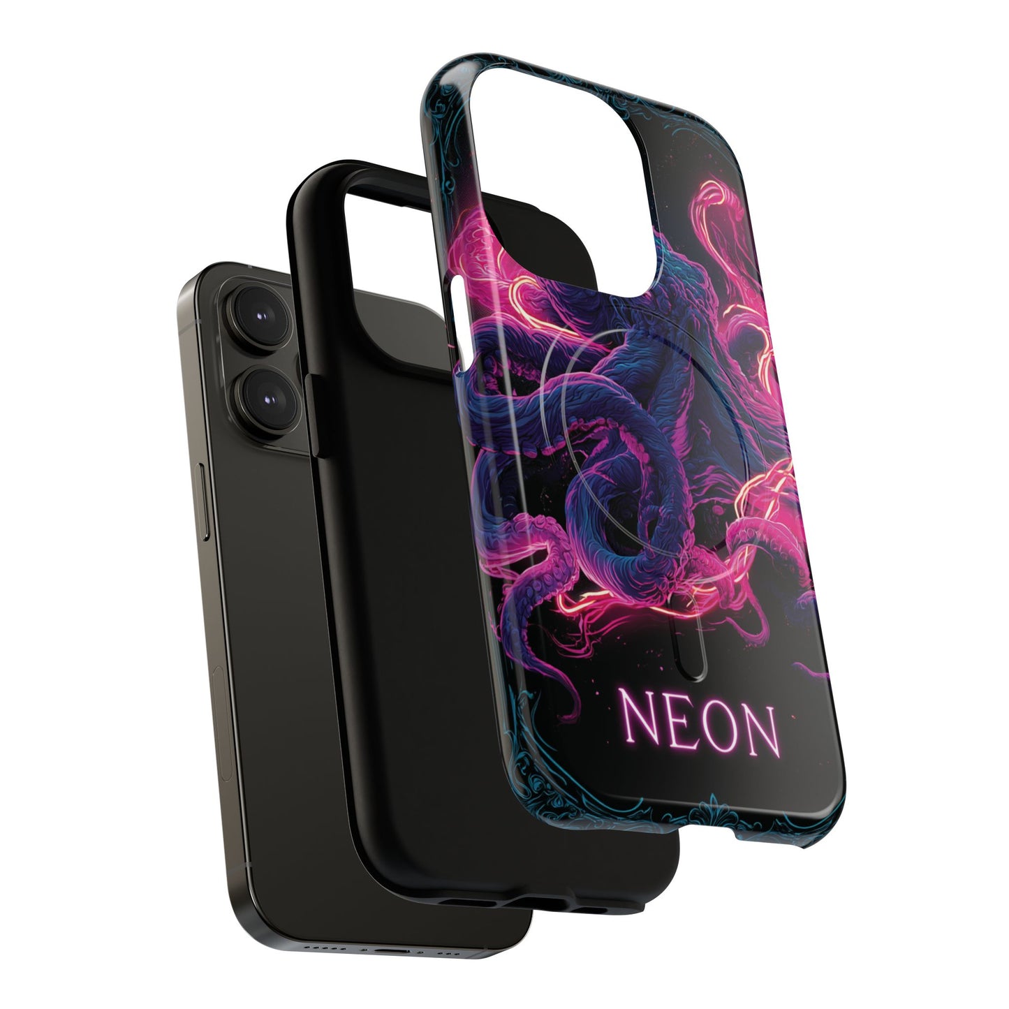 Neon Octopus Phone Case — Tough Magnetic Protective Cover