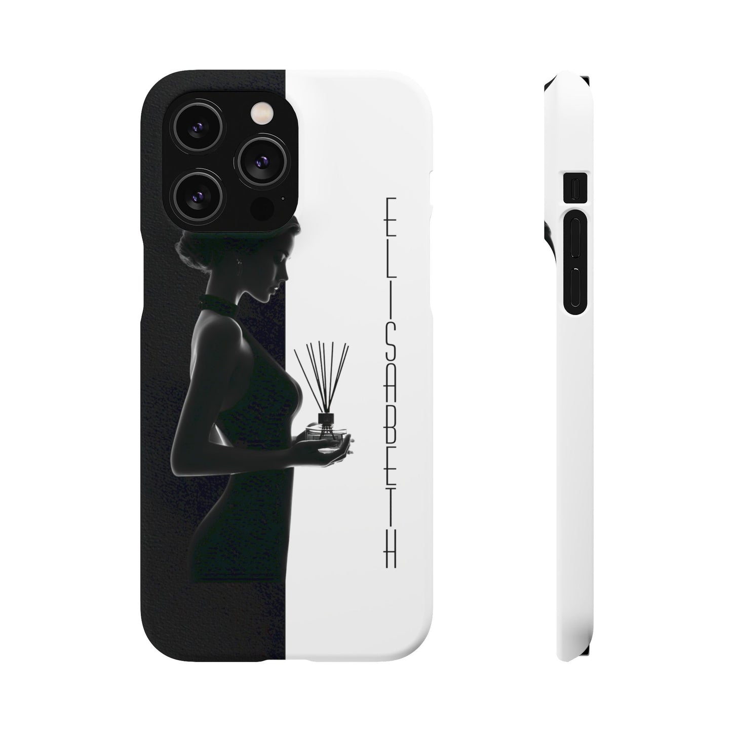 Custom Black and White Snap Case for Women Phone Cover for iPhone and Samsung