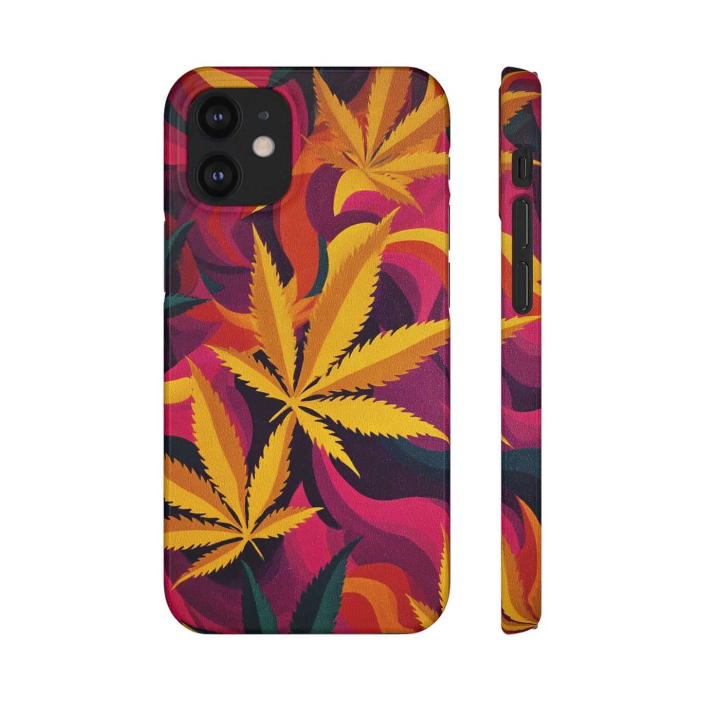 Autumn Vibe Cannabis Snap Case for IPhones and Samsungs Custom