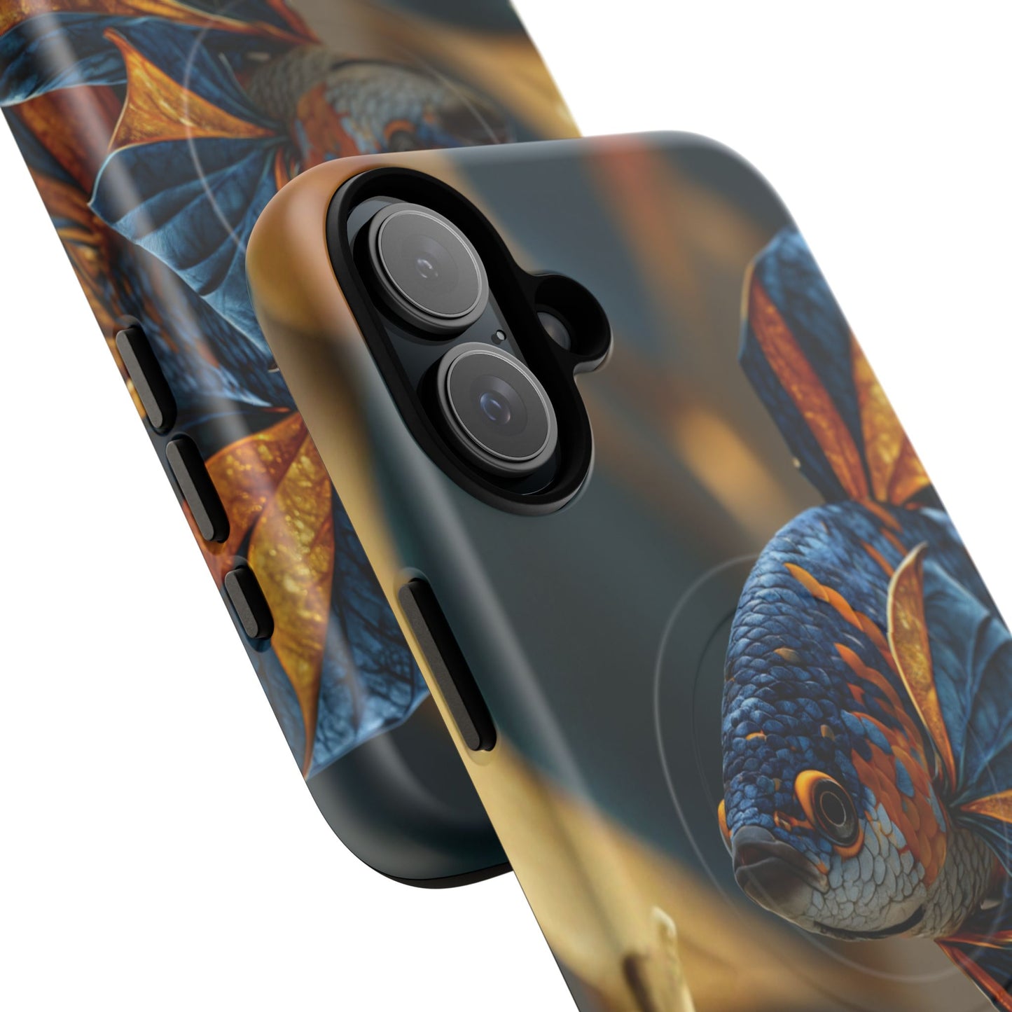 Koi Fish Tough Magnetic Phone Case — Protective Artistic Fish Design