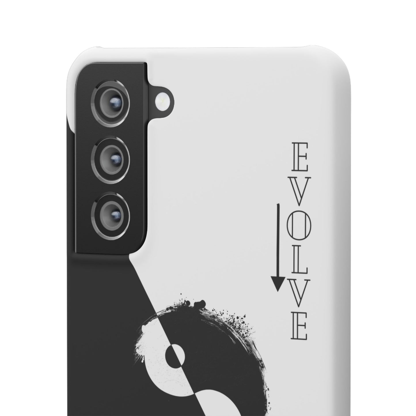 Yin Yang Evolve Black and White Snap Case Cover for iPhone and Samsung