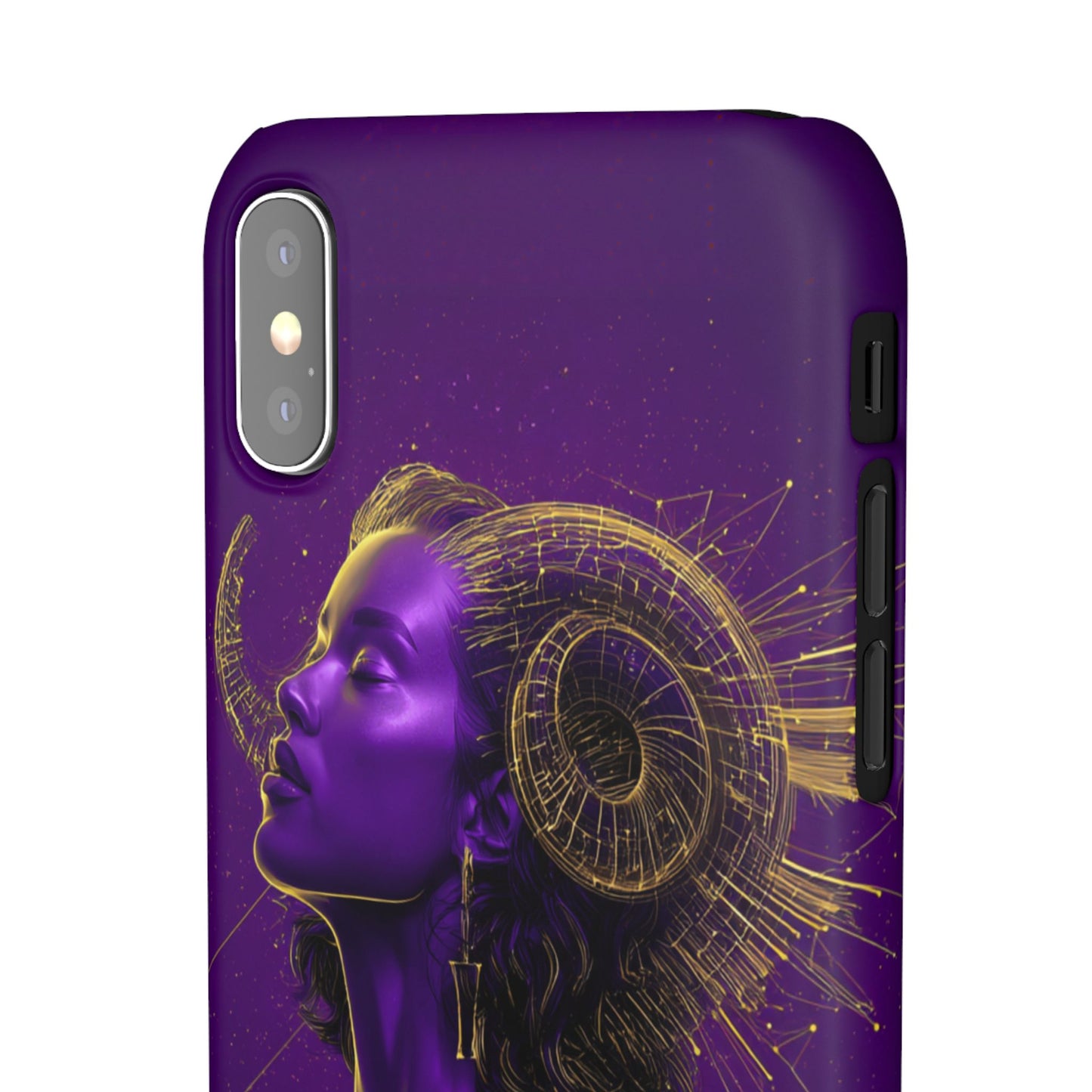 Purple Gold Celestial Virgo Snap Case and Protective Cover for Samsung and iPhone