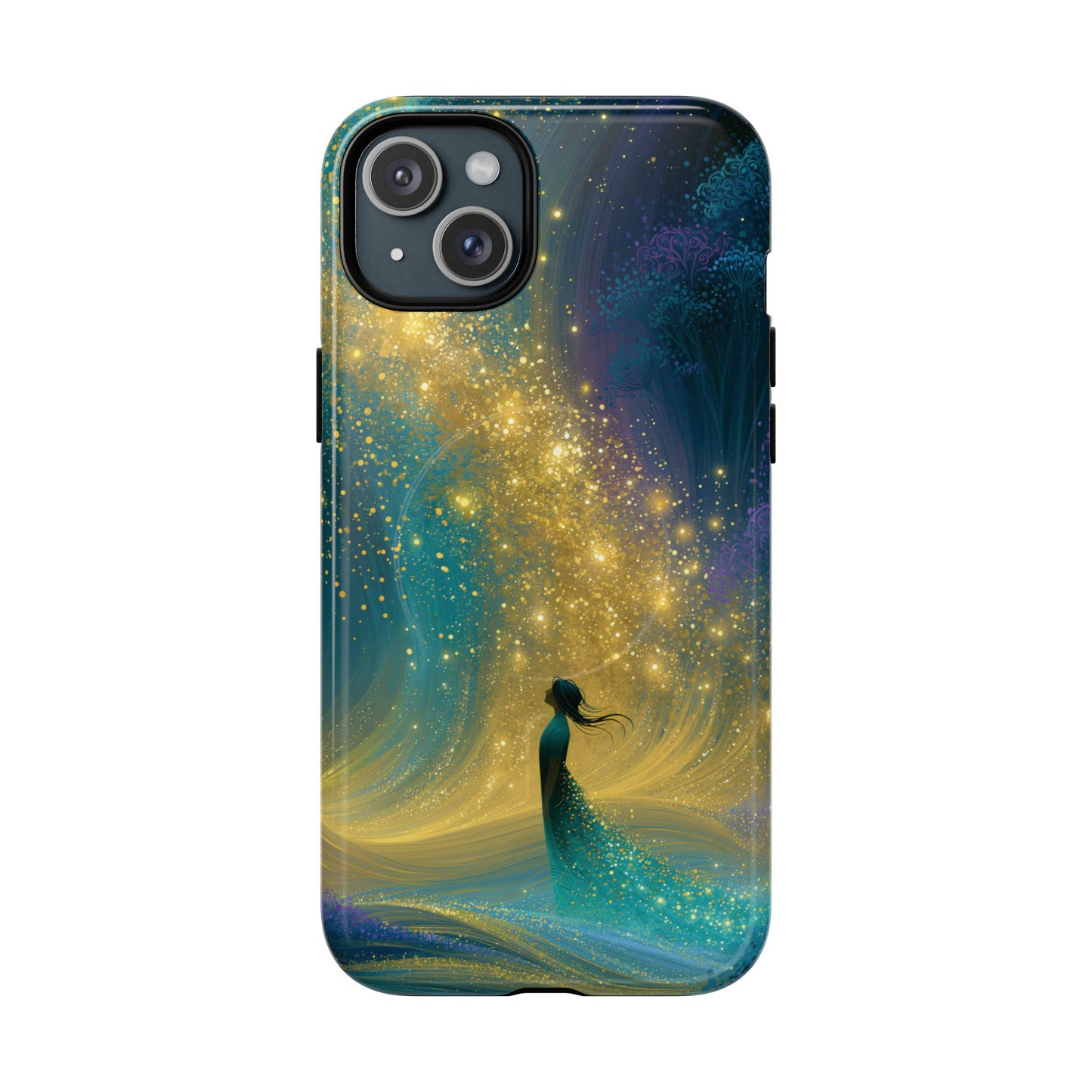 Mystical Nightfall Phone Case — Starry Silhouette Tough Magnetic Case