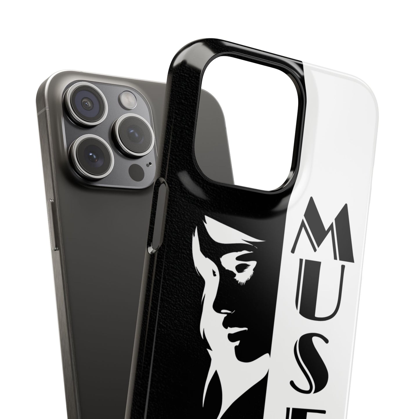 Black And White Bold Muse Snap Case Cover for iPhone and Samsung