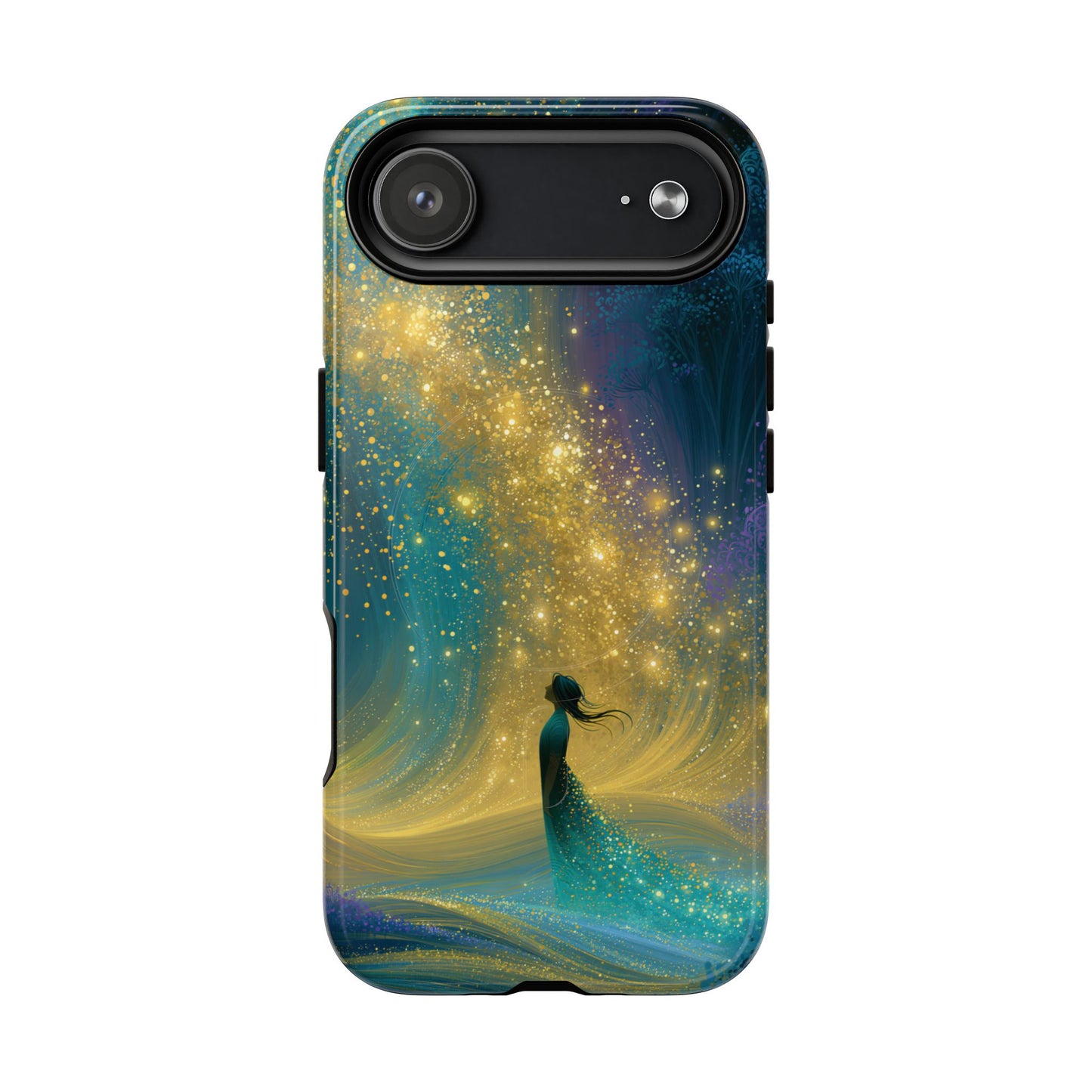 Mystical Nightfall Phone Case — Starry Silhouette Tough Magnetic Case
