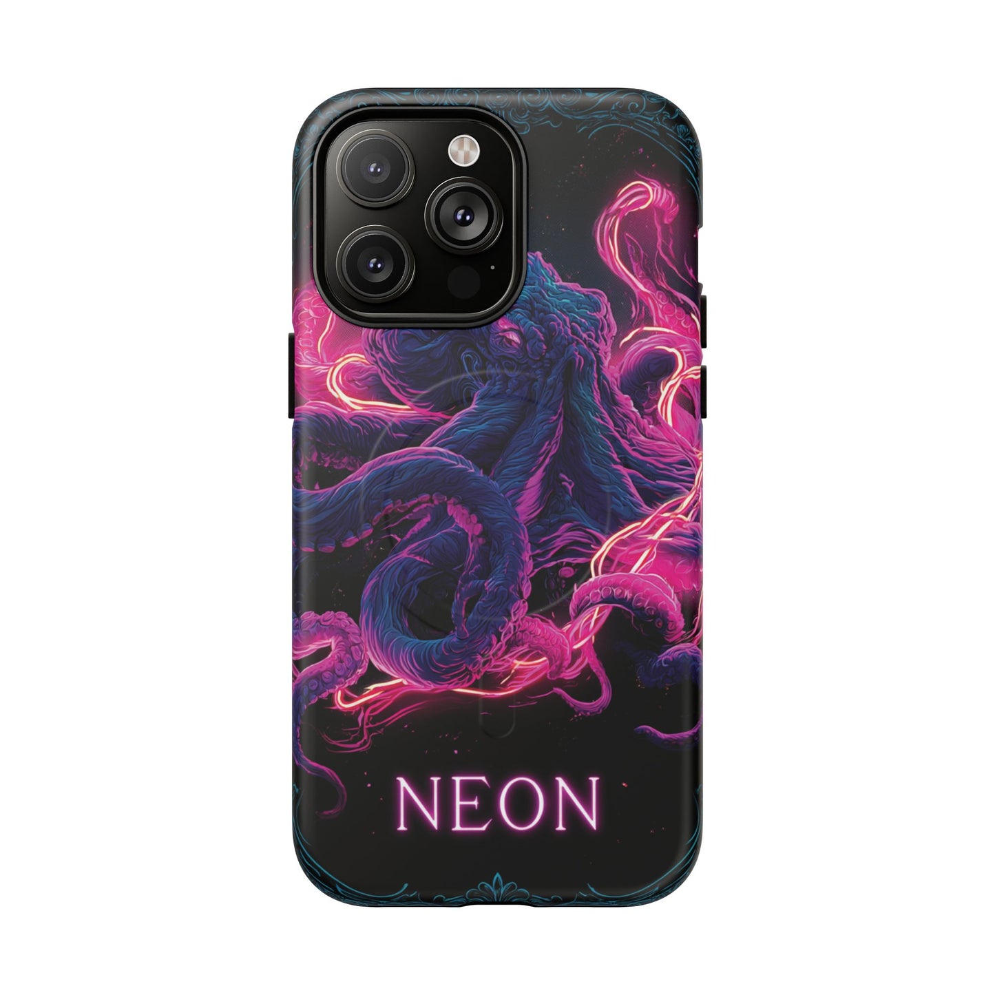 Neon Octopus Phone Case — Tough Magnetic Protective Cover