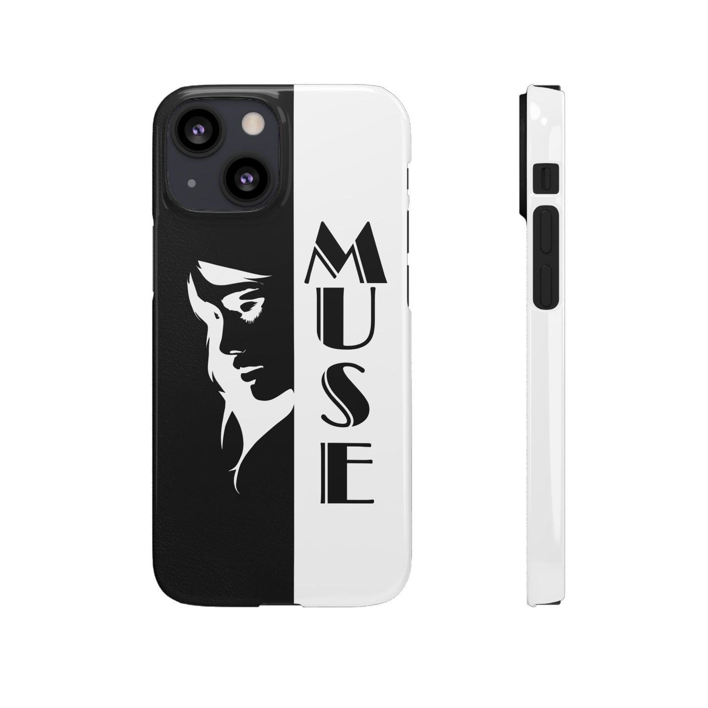 Black And White Bold Muse Snap Case Cover for iPhone and Samsung