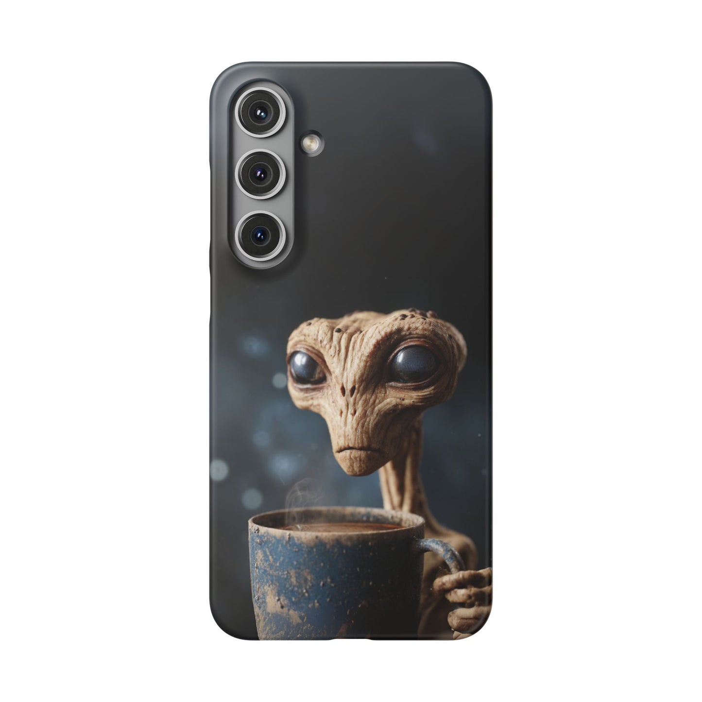 Alien Coffee Snap Case, Unique Phone Cover, Pop Culture Accessory, Gift for Sci-Fi Lovers, Customizable Phone Case
