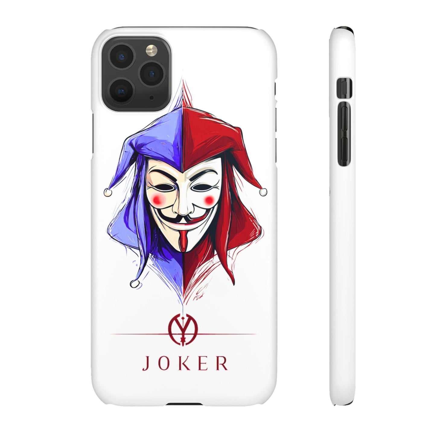 Joker & Anonimous Reunited Guy Fawkes Art Snap Case and Protective Phone Cover For iPhone and Samsung