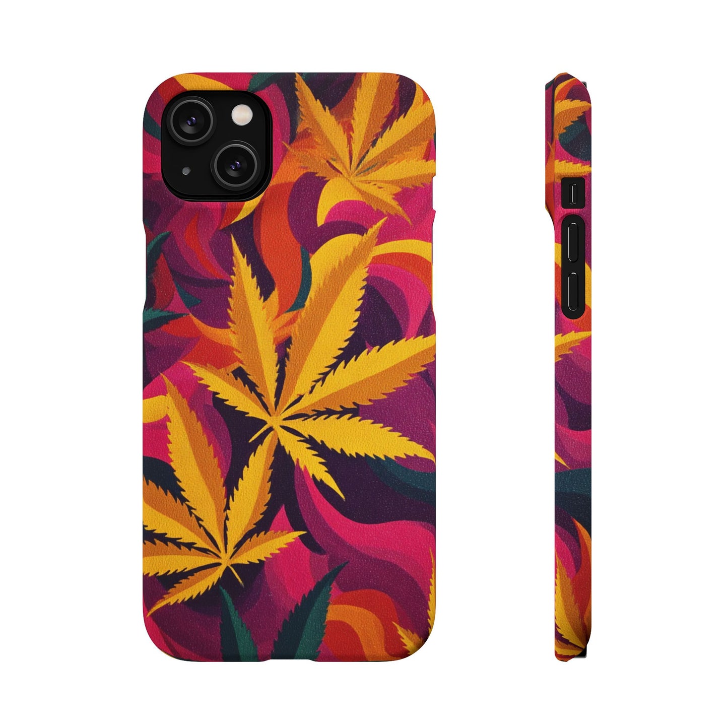 Autumn Vibe Cannabis Snap Case for IPhones and Samsungs Custom