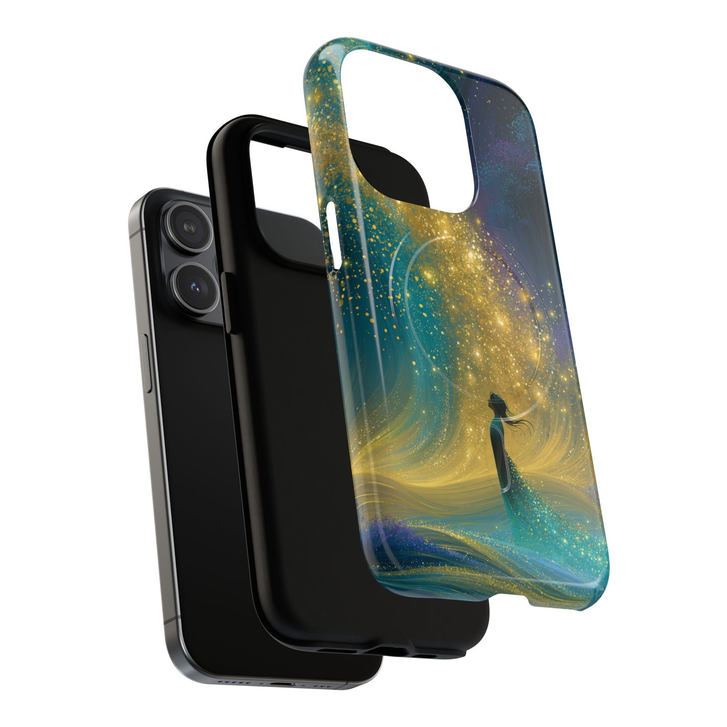Mystical Nightfall Phone Case — Starry Silhouette Tough Magnetic Case